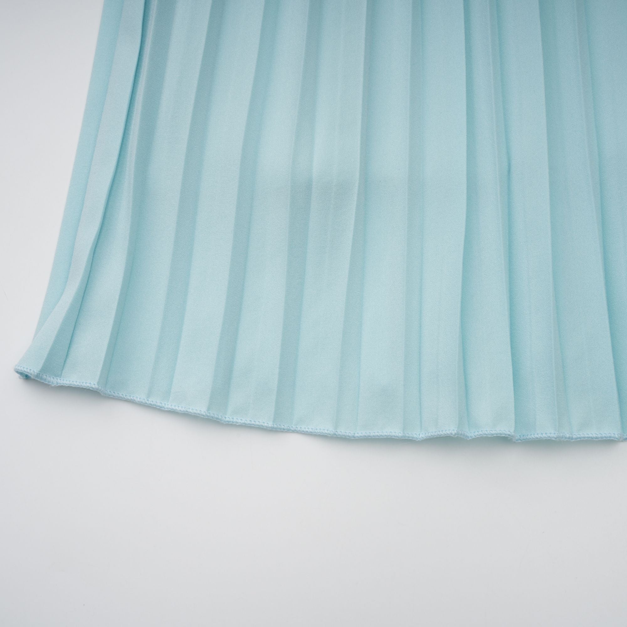Carlotta blue pleated corset maxi dress (Final Sale-US Only)