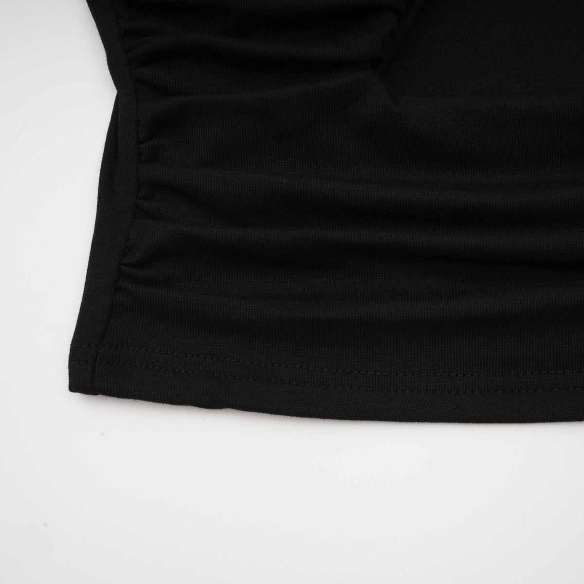 Anaïs Black Open-Front Gathered Top (Final Sale-US Only)