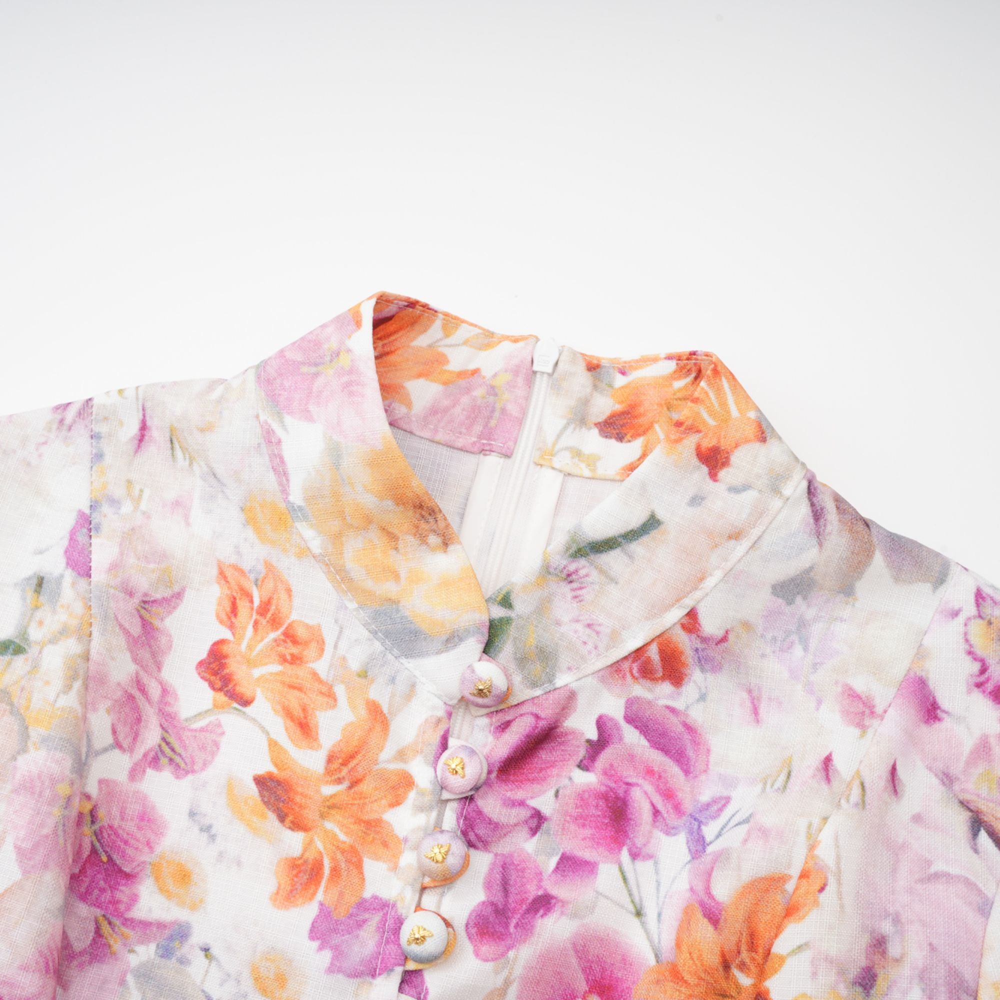 Bianca floral-print mini dress