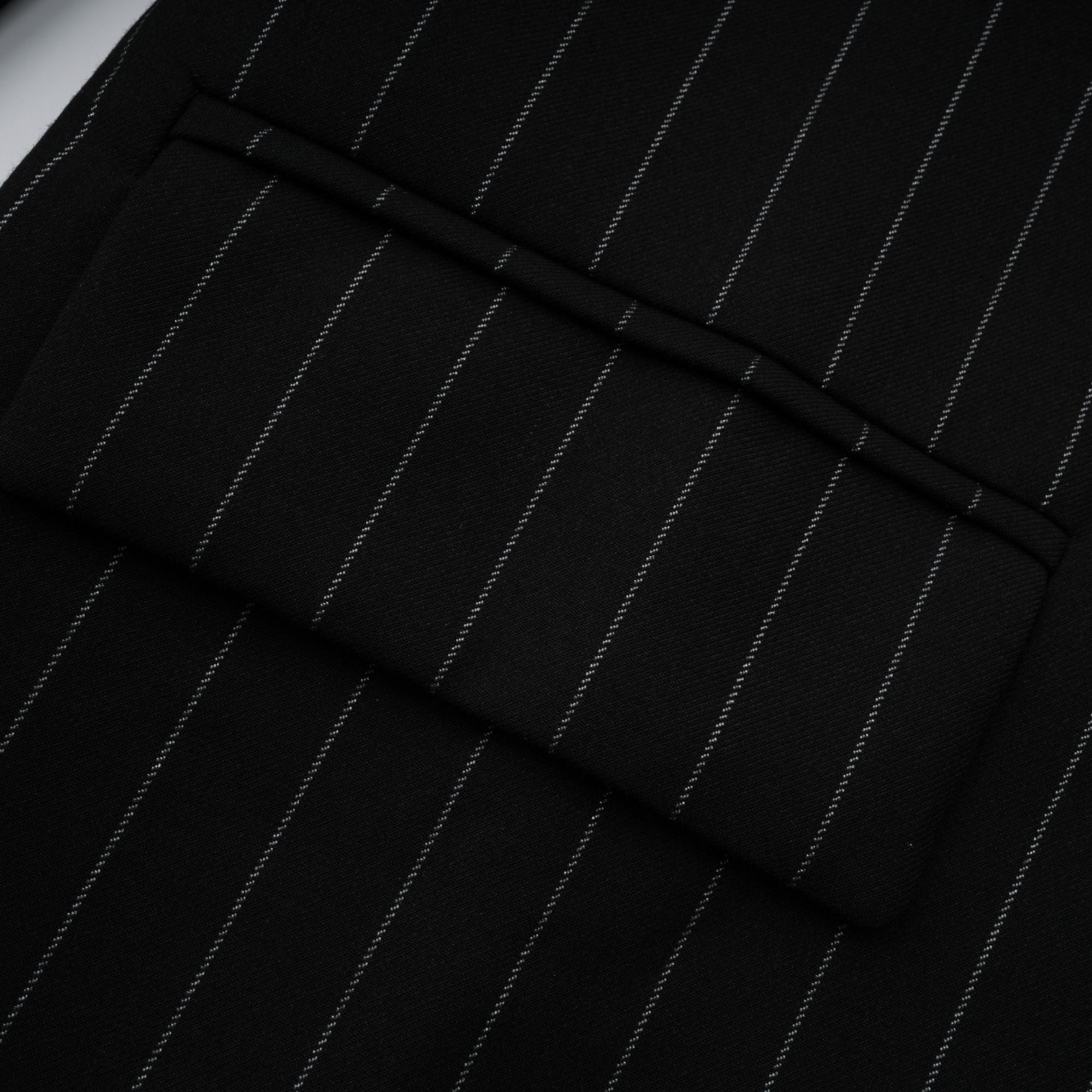 Stefania black striped open-back blazer (US Only)