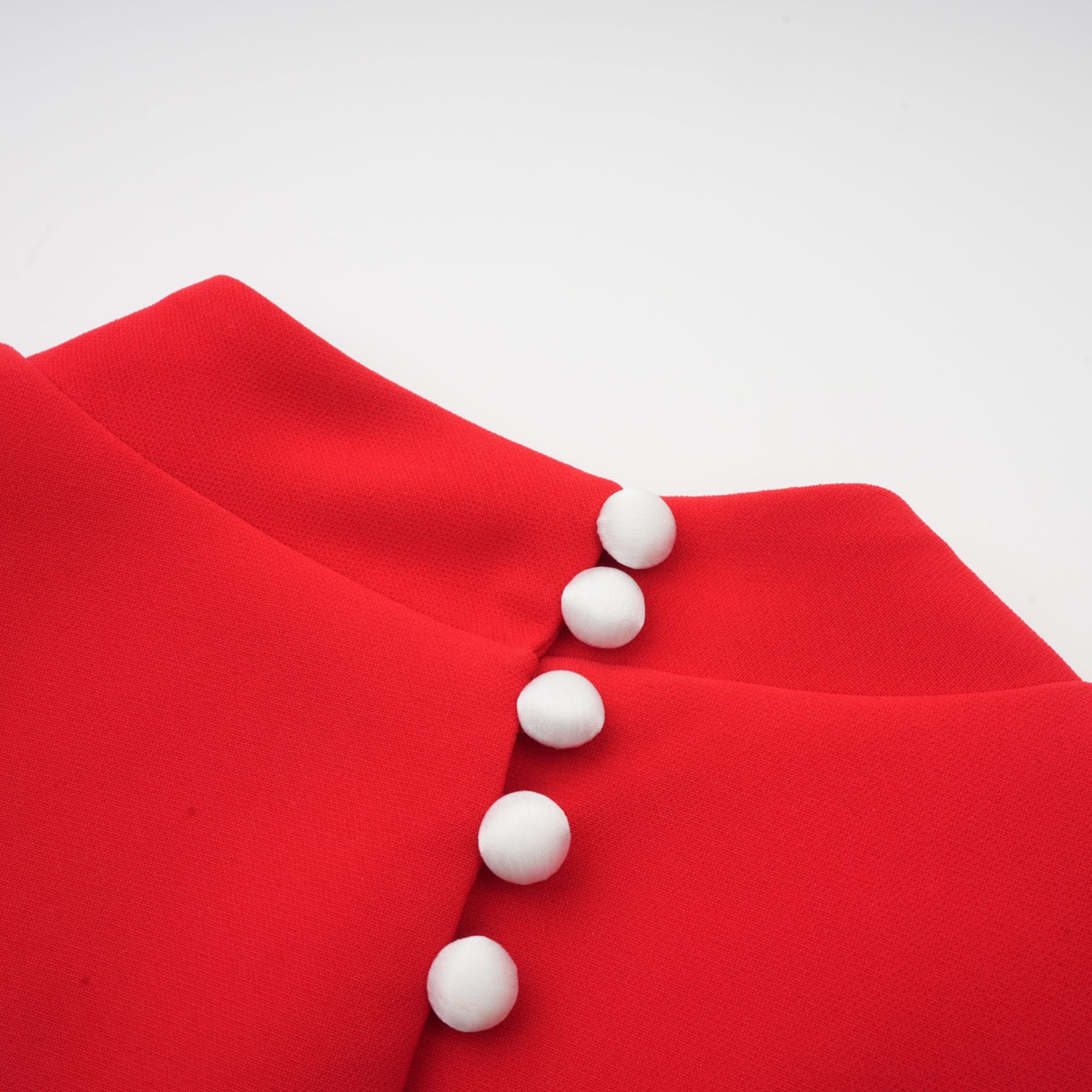 Anna red petal-sleeve cut-out bow mini dress (Final Sale-US Only)