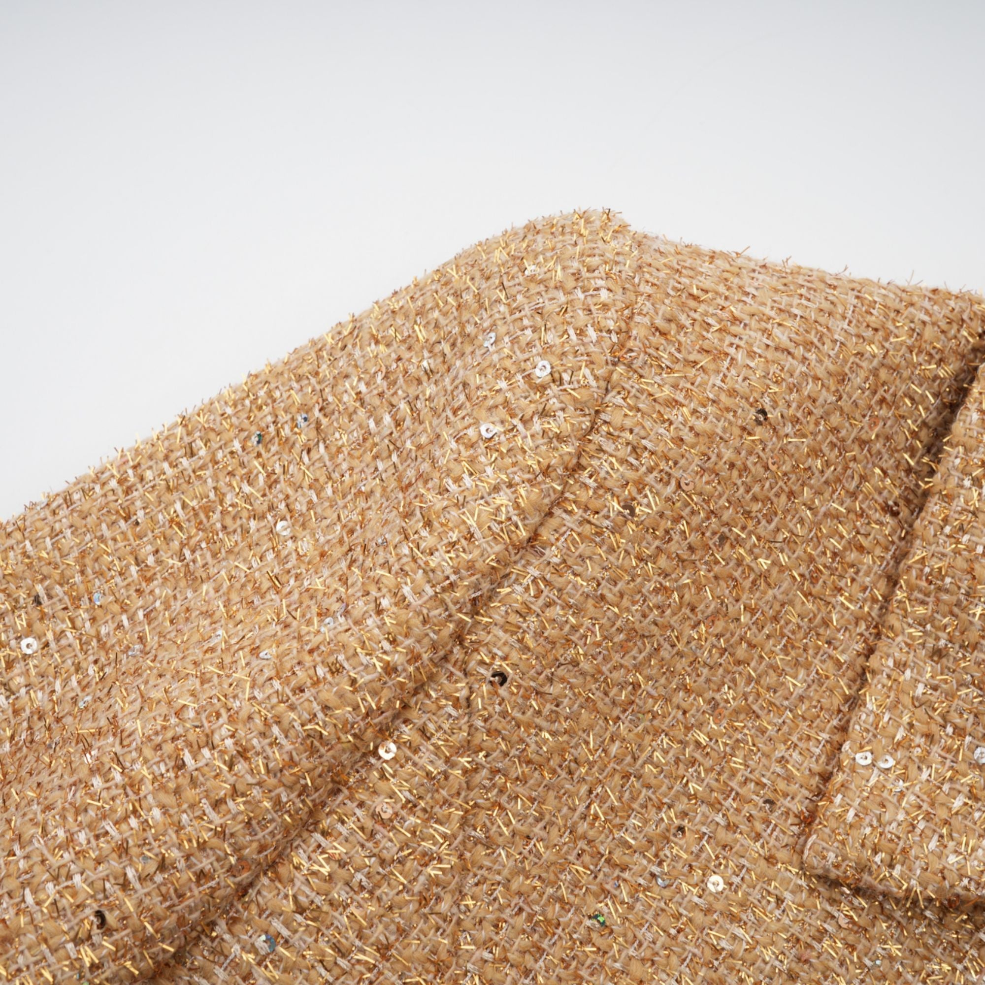 Morgane tweed long-sleeve mini dress