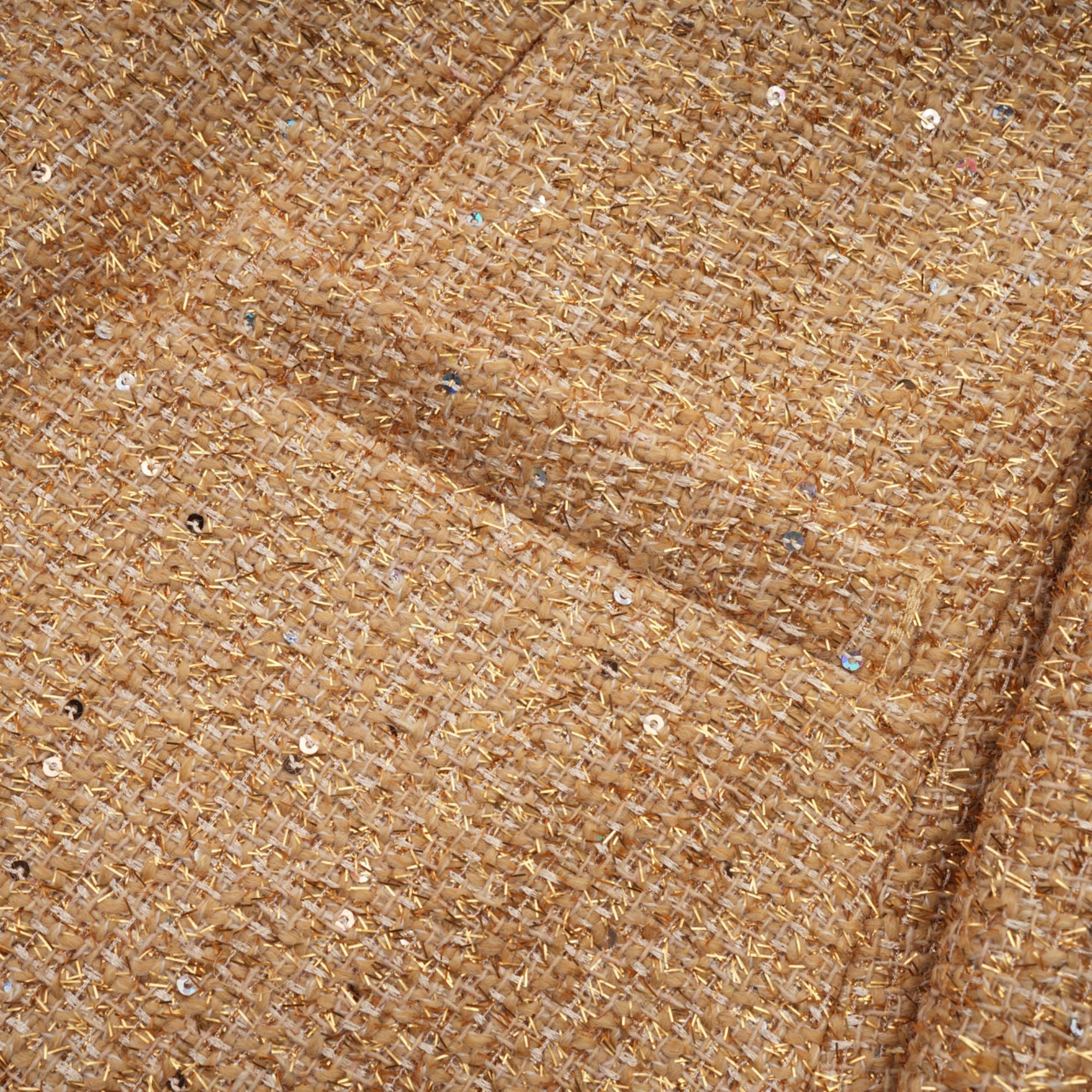 Morgane tweed long-sleeve mini dress