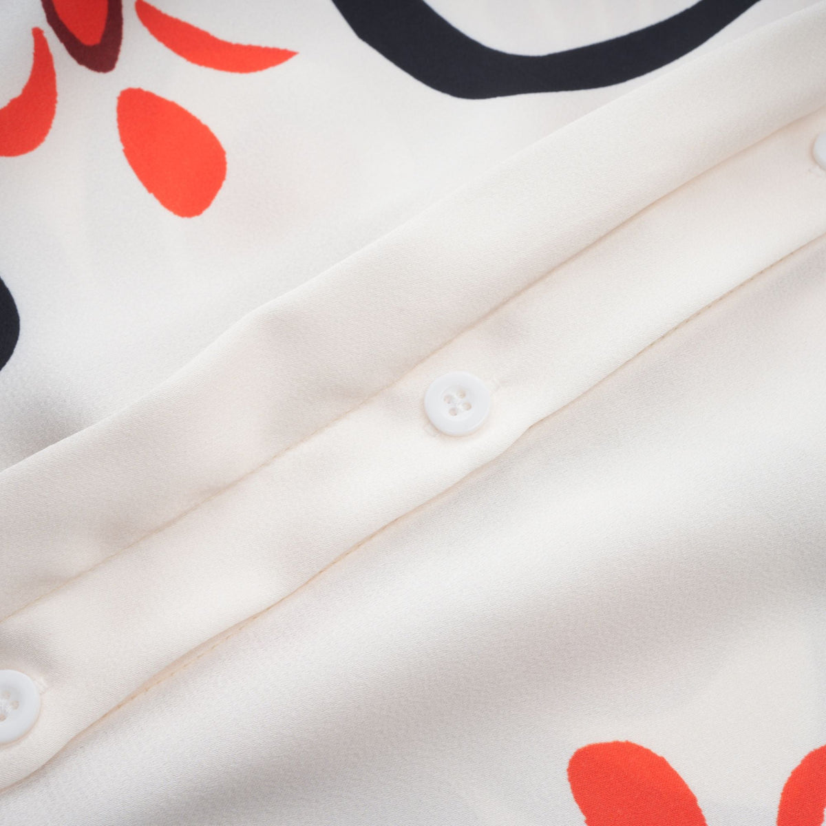 Amaranta graphic-print shirt & trousers matching set