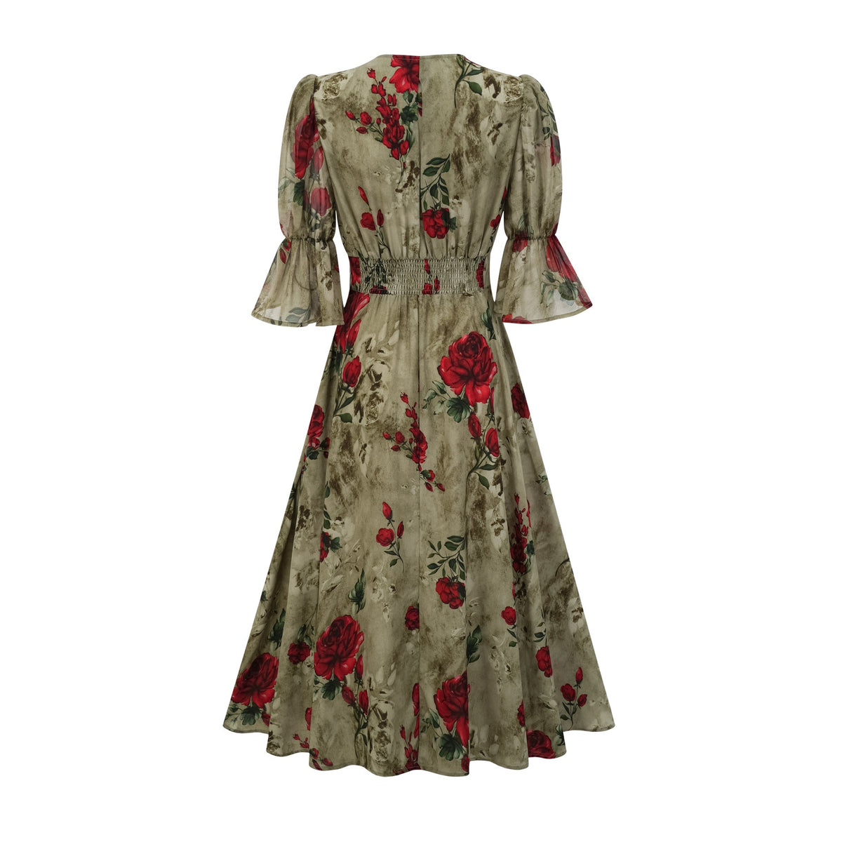 Mélisande floral-print V-neck midi dress (Final Sale-US Only)