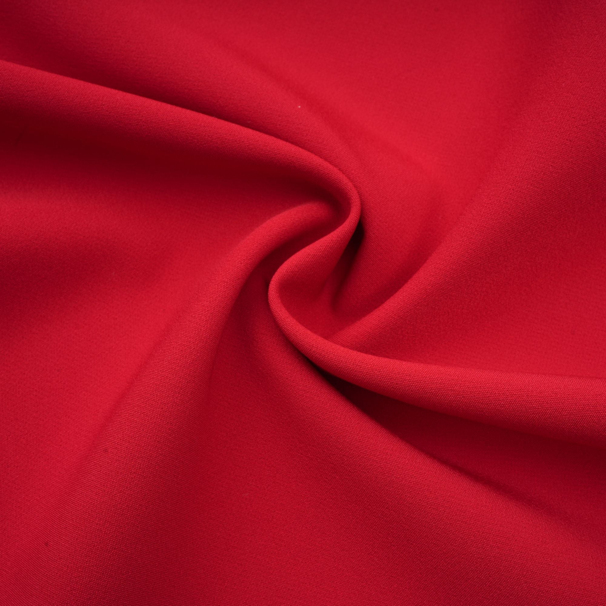 Valentine high-slit pleated maxi dress in Red