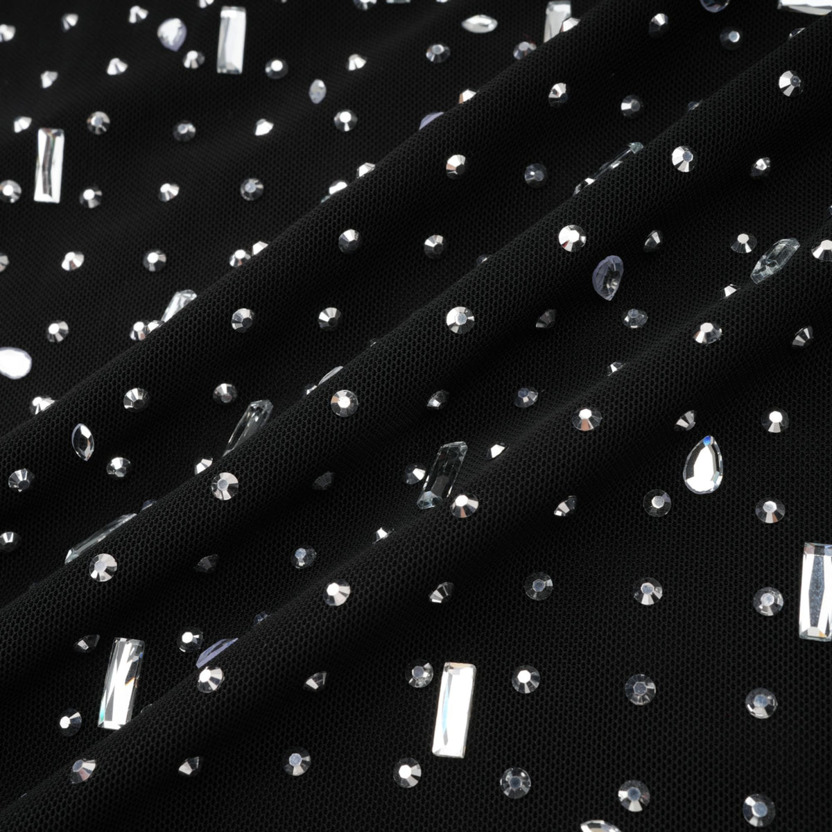 Léna black embellished semi-sheer maxi dress (Final Sale-US Only)