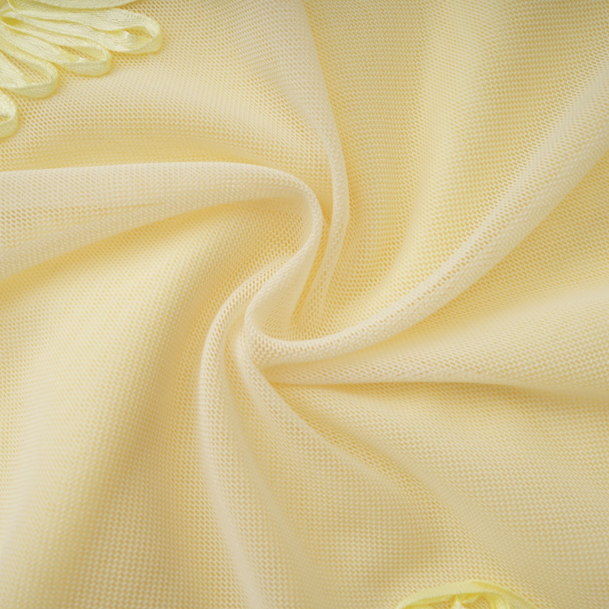Théoline Yellow Floral Appliqué Corset Maxi Dress (Final Sale-US Only)