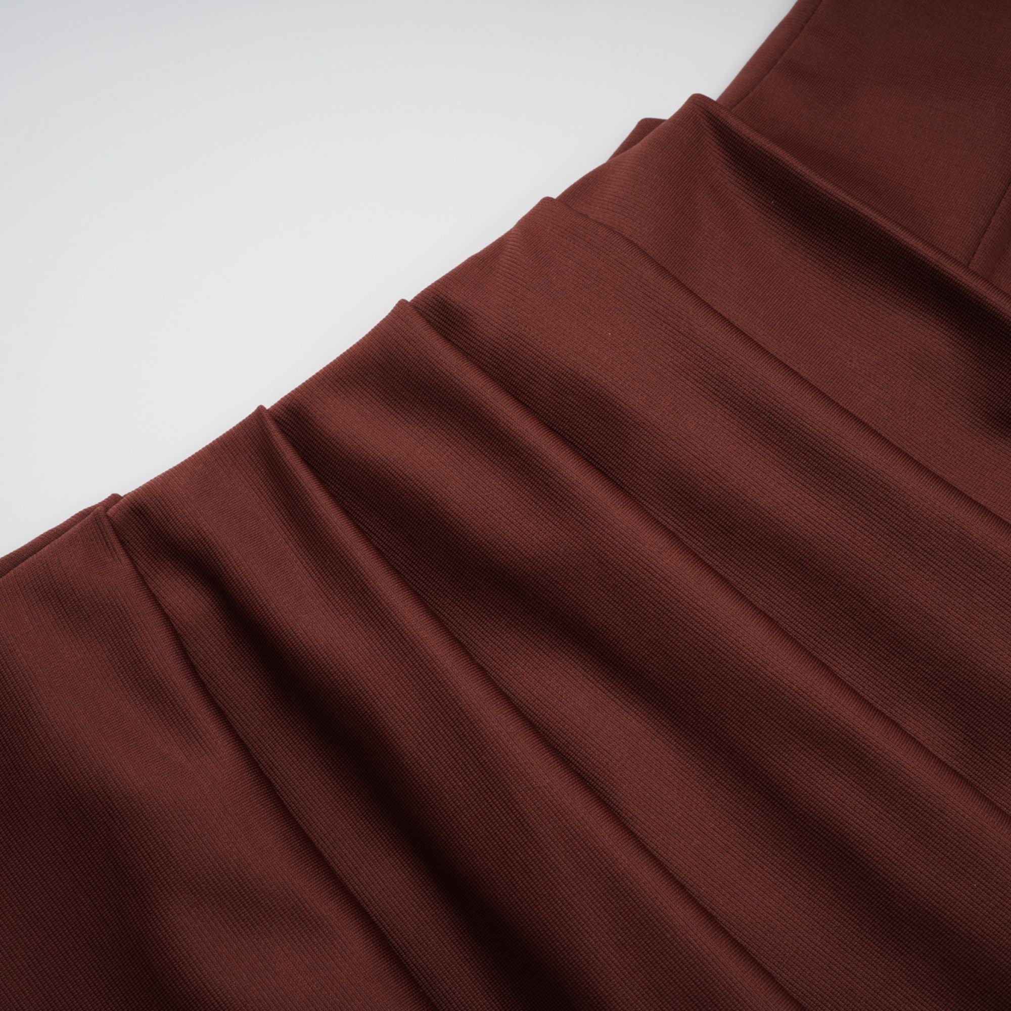 Paulette Brown Ruched Bodycon Mini Dress (Final Sale-US Only)