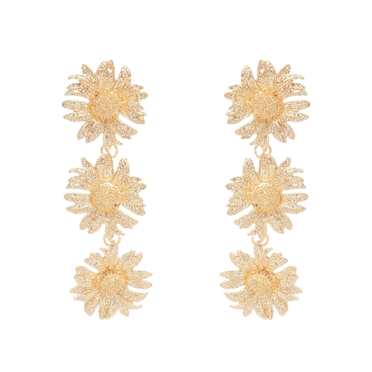 Eléonore sunflower dangle earrings