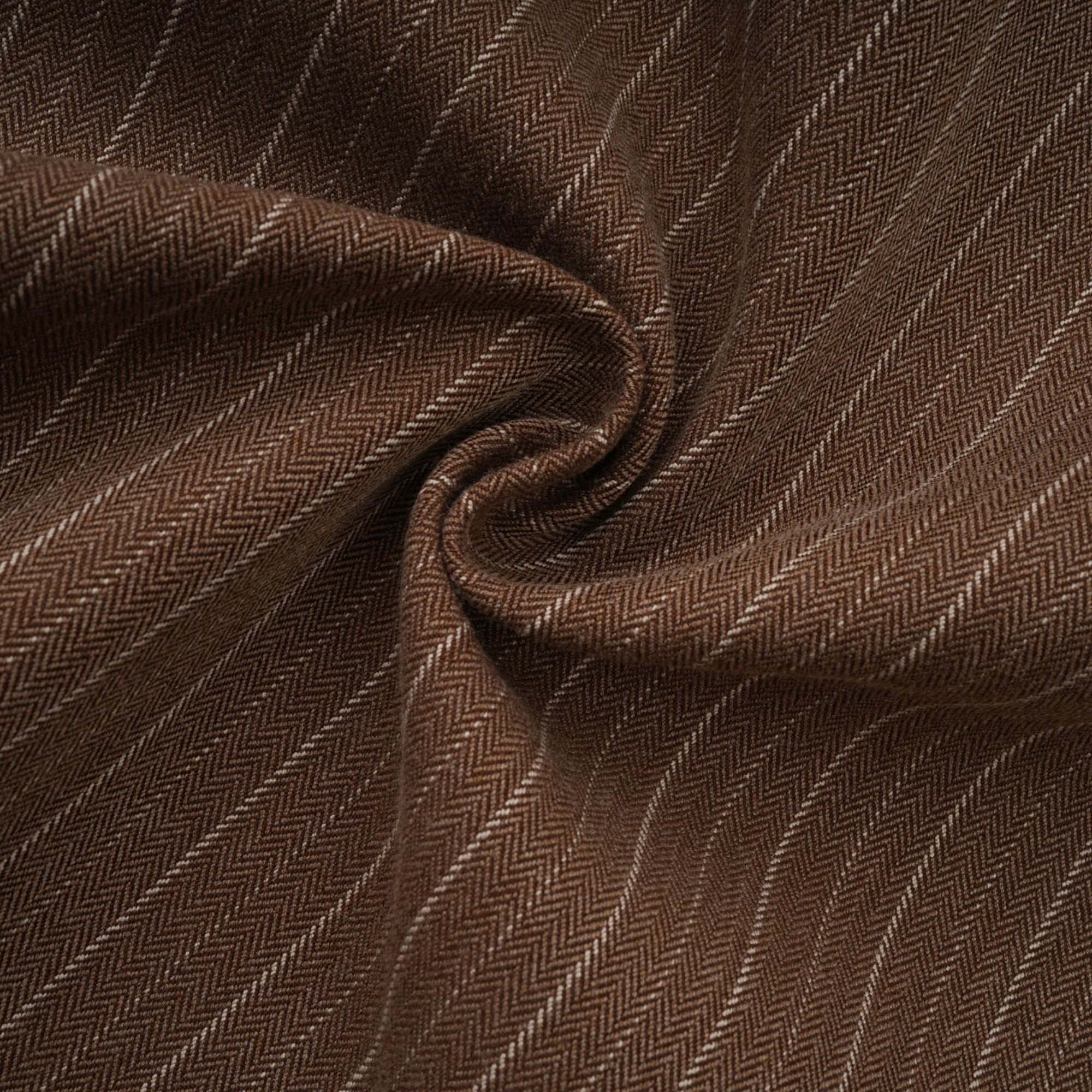 Clémence Brown Striped Trench Coat & Trousers Set (Final Sale-US Only)