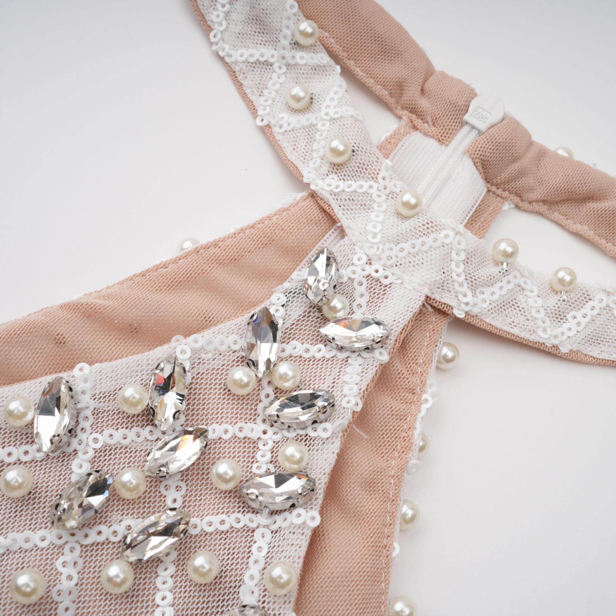 Claudine white embellished halterneck maxi dress (Final Sale-US Only)