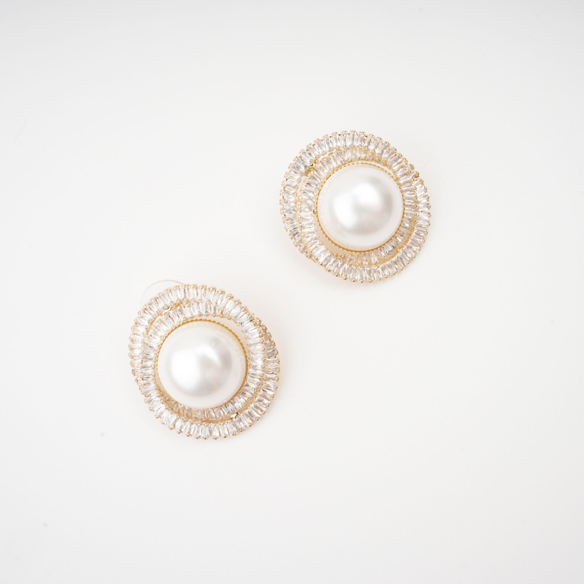 Éléonore crystal faux-pearl earrings (US Only)