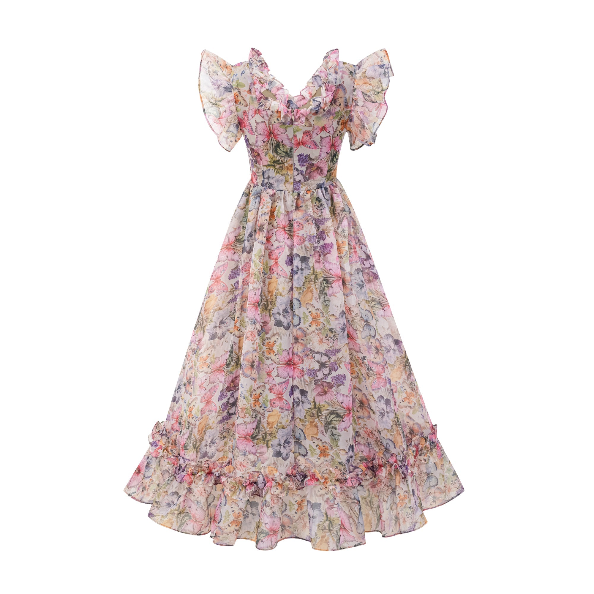Margaux off-shoulder ruffled midi dress (Final Sale-US Only)