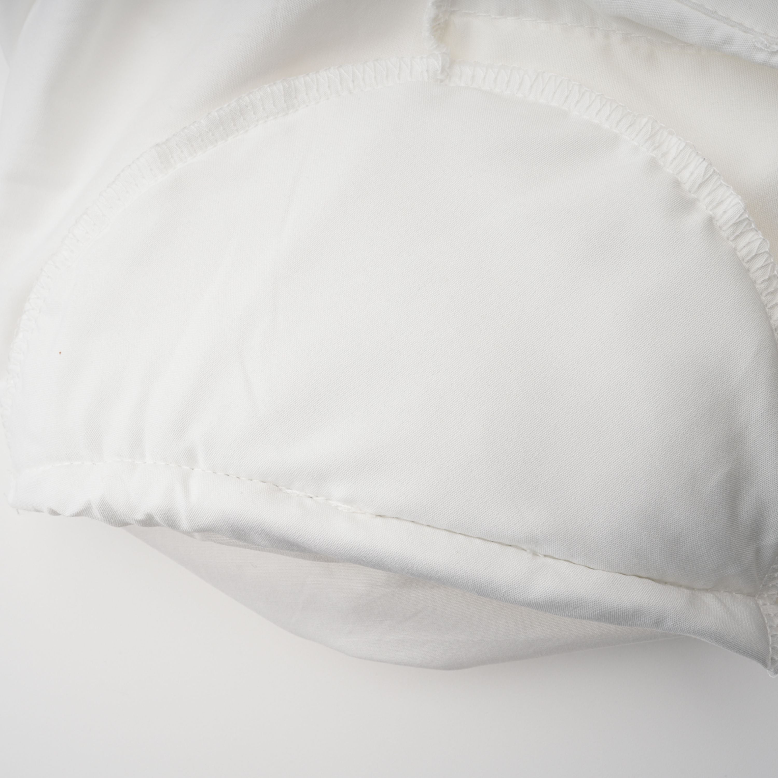 Caterina White Shirred Shirt & Skirt Set