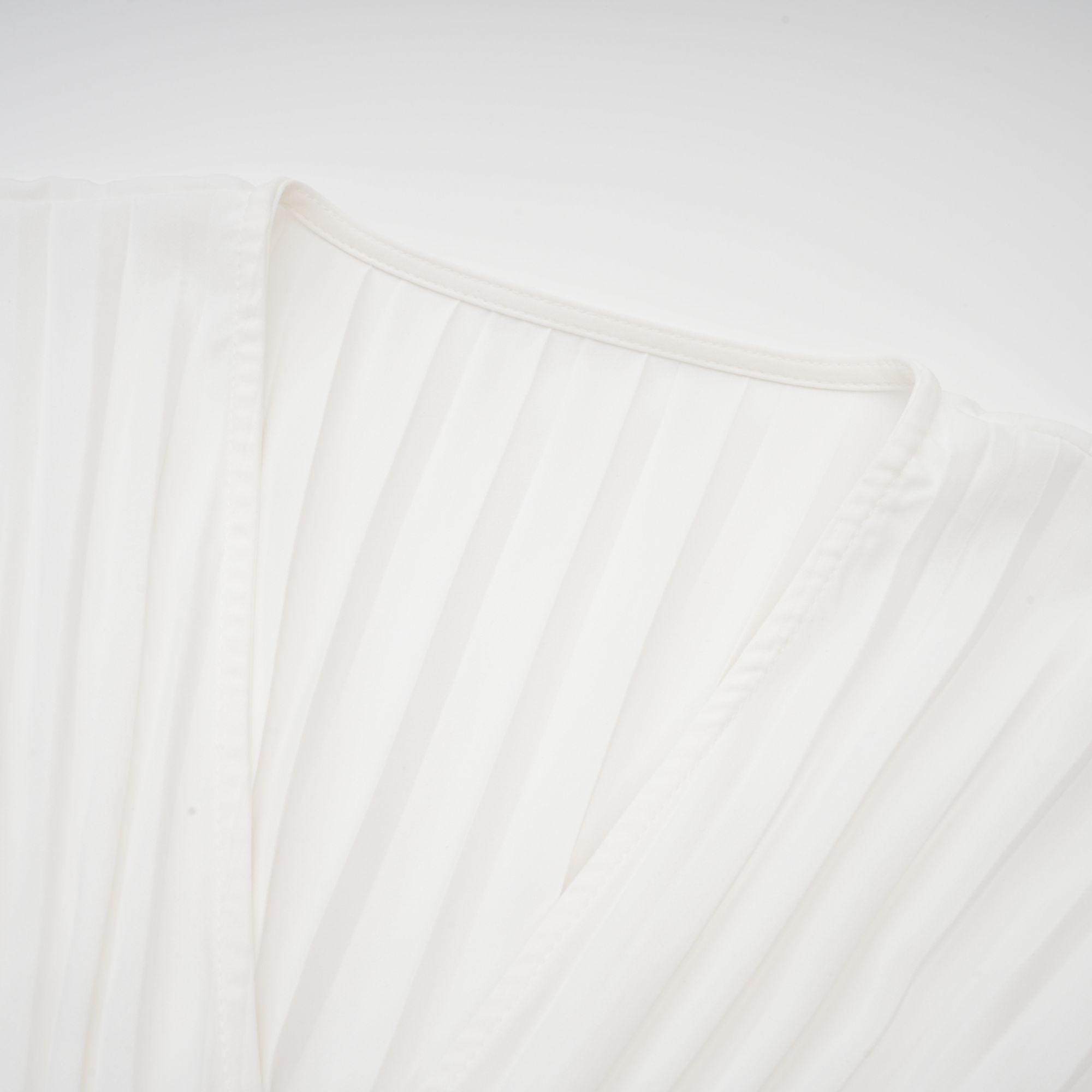 Claudette V-neck pleated mini dress
