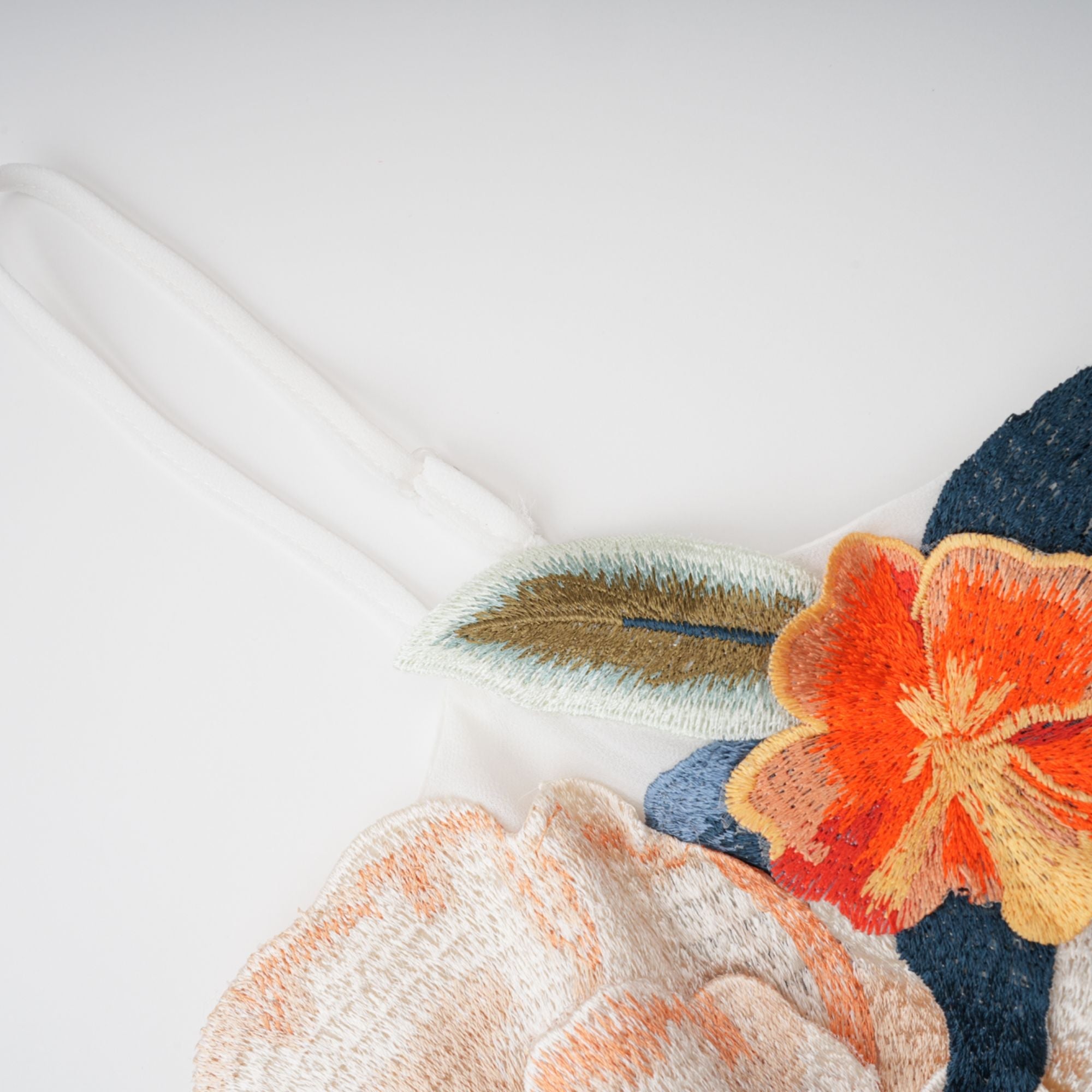 Josette floral-embroidered shirred maxi dress in White (Final Sale-US Only)