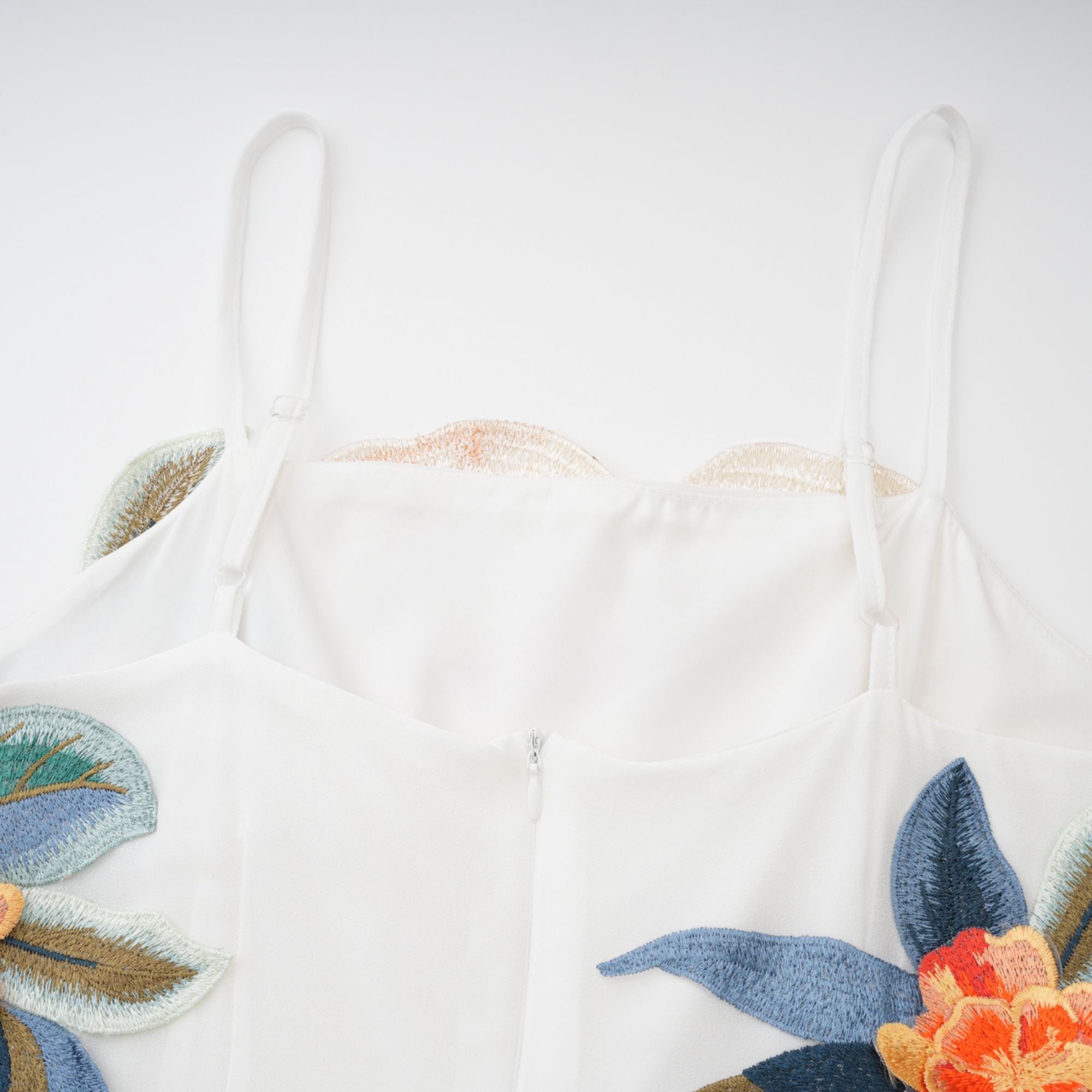 Josette floral-embroidered shirred maxi dress in White (Final Sale-US Only)