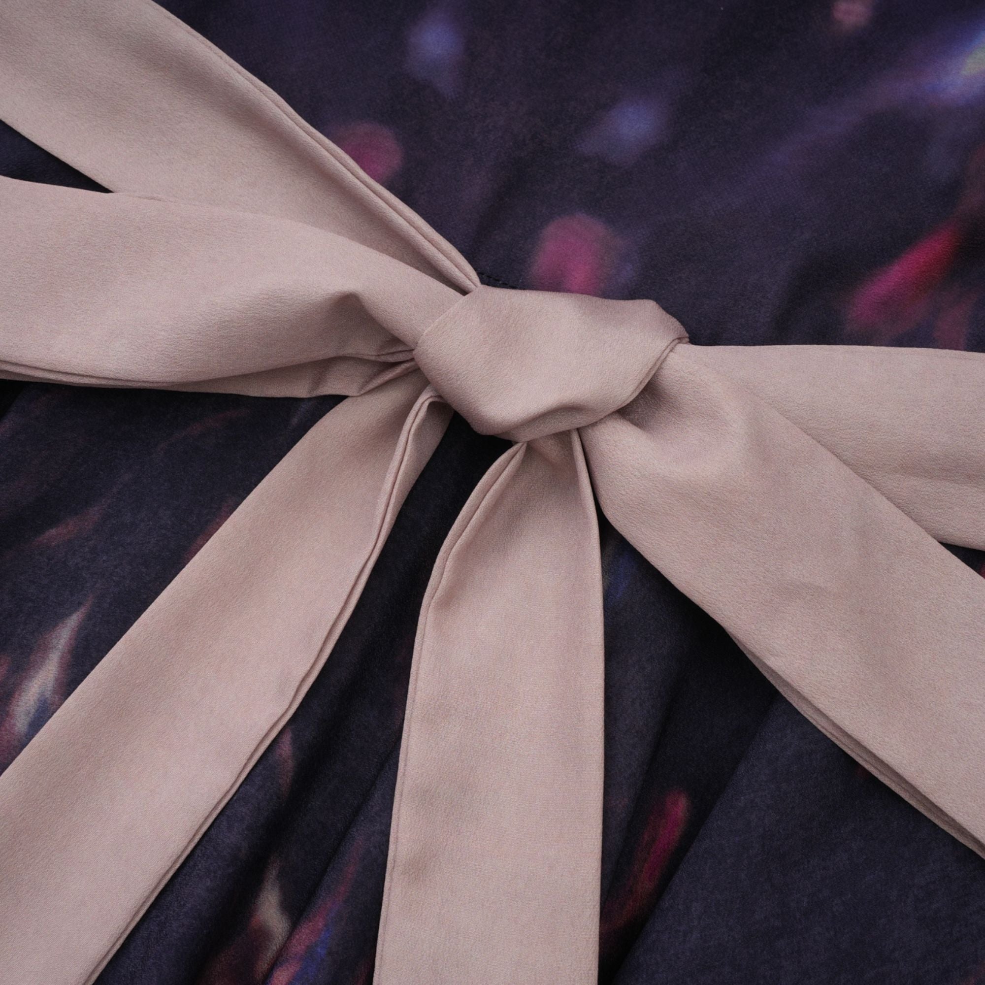Urbaine smudged graffiti-print silk midi dress (Final Sale-US Only)