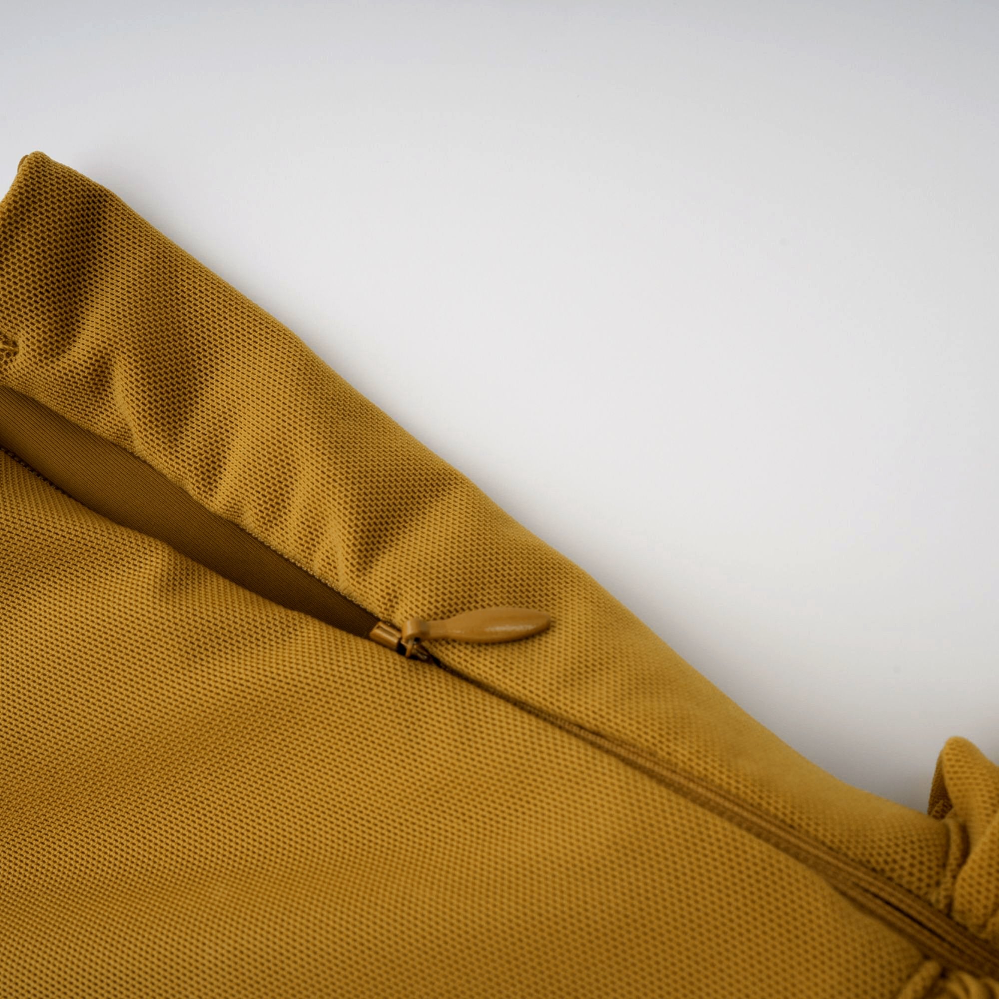 Ludivine Ocher Off-shoulder Cut-out Ruched Maxi Dress