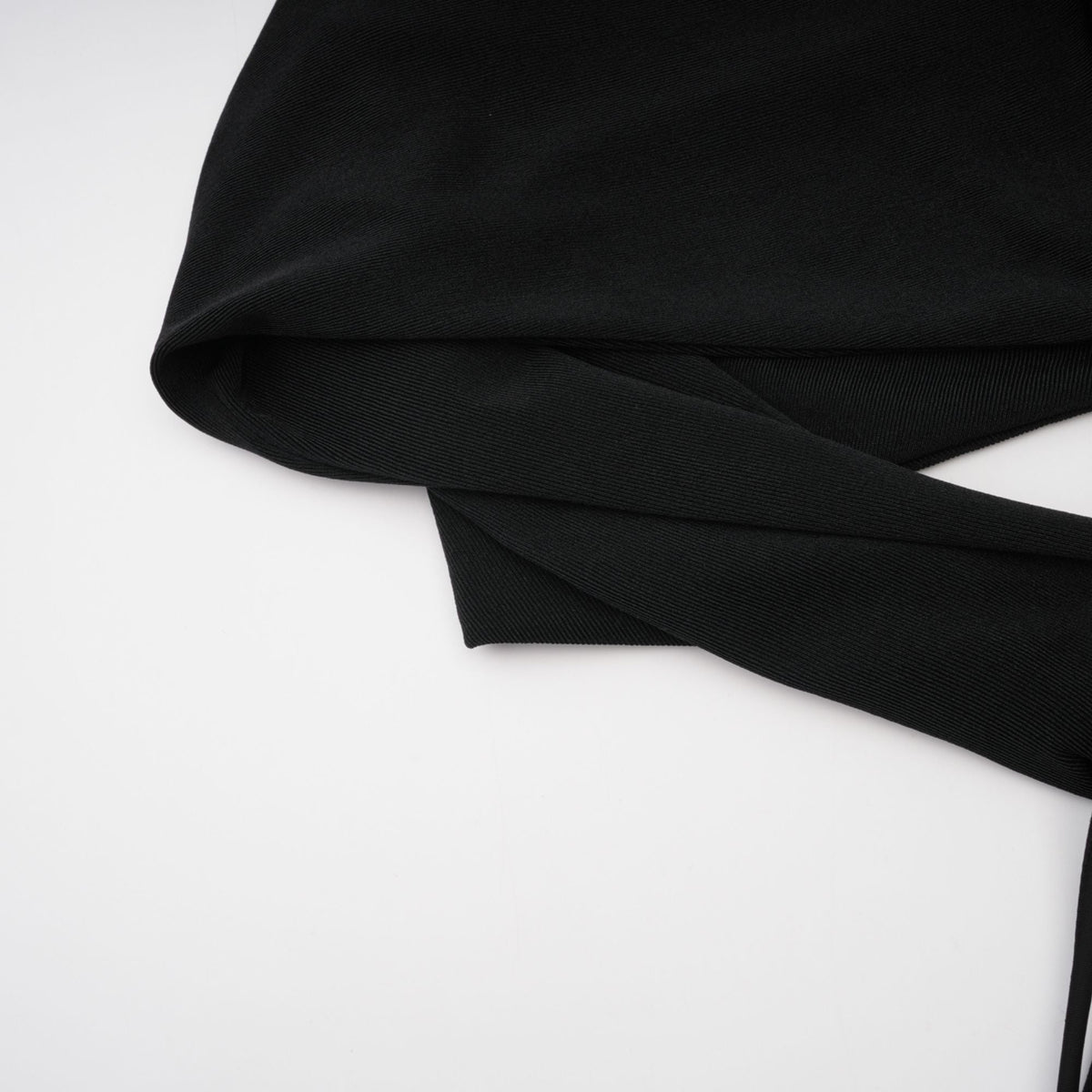Axelle black floral-appliqué hooded maxi dress