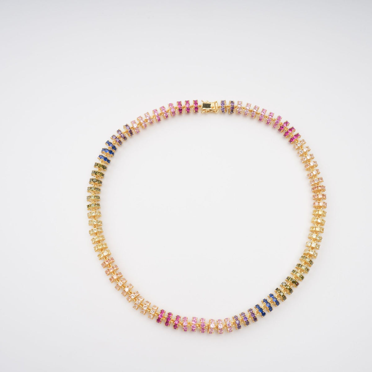 Sandrine Gold Tone Crystal Embellished Necklace