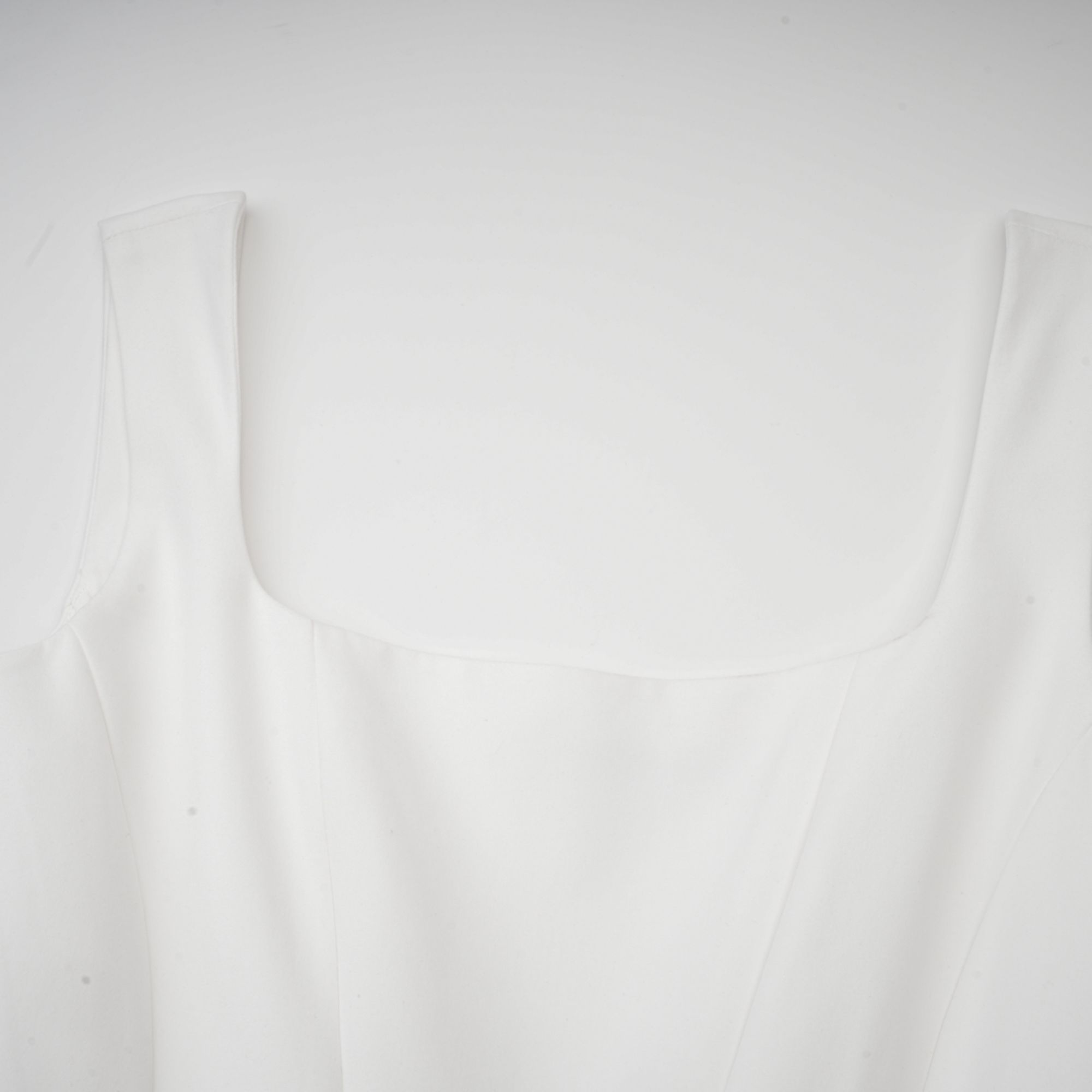 Sadie white pleated corset gown dress