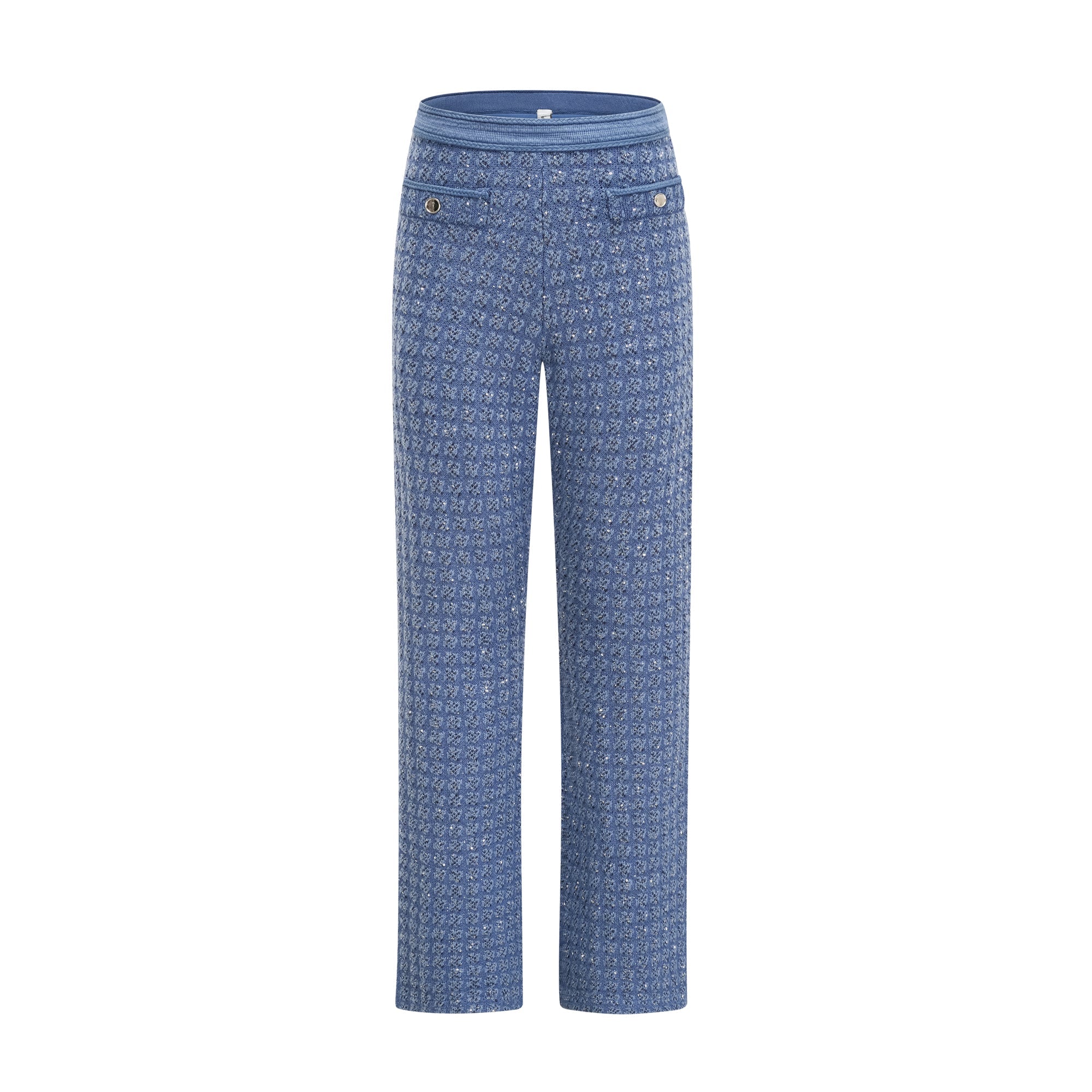 Ghislaine sequin-embellished jacket & trousers matching set
