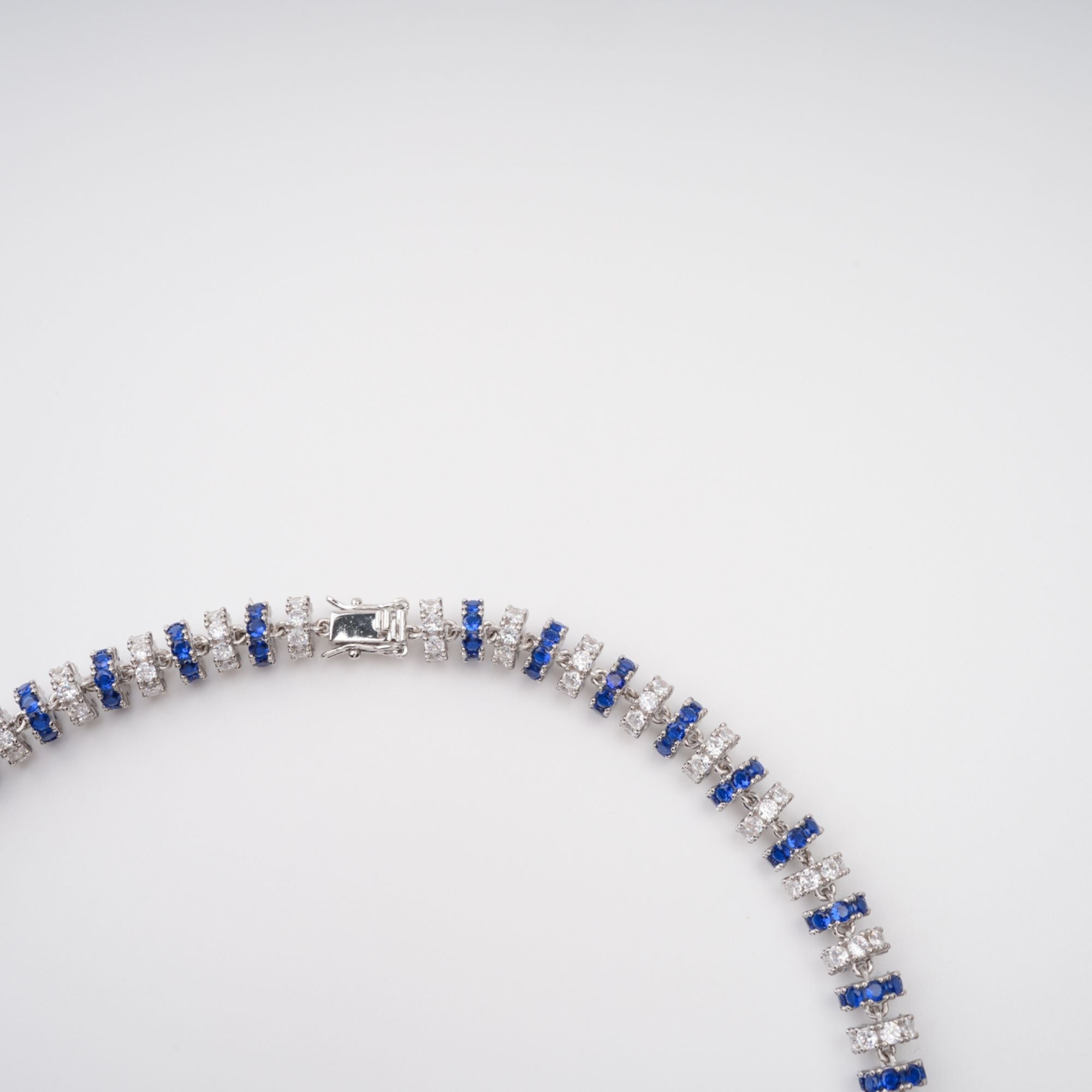 Sandrine Blue Crystal-Embellished Necklace
