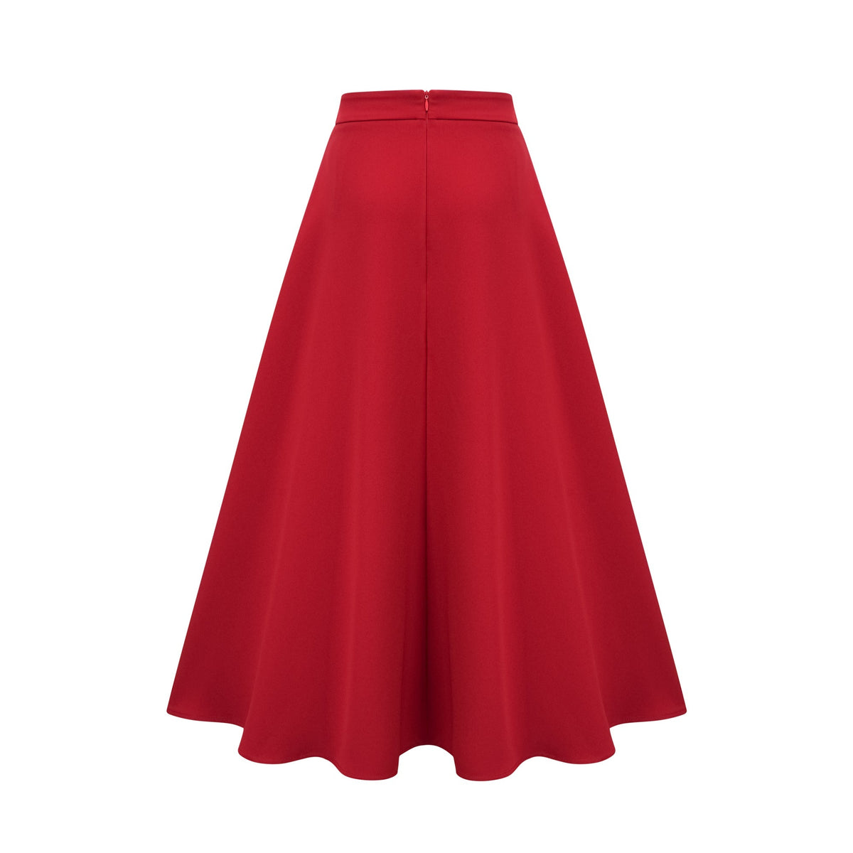 Colette red pleated blouse & skirt matching set