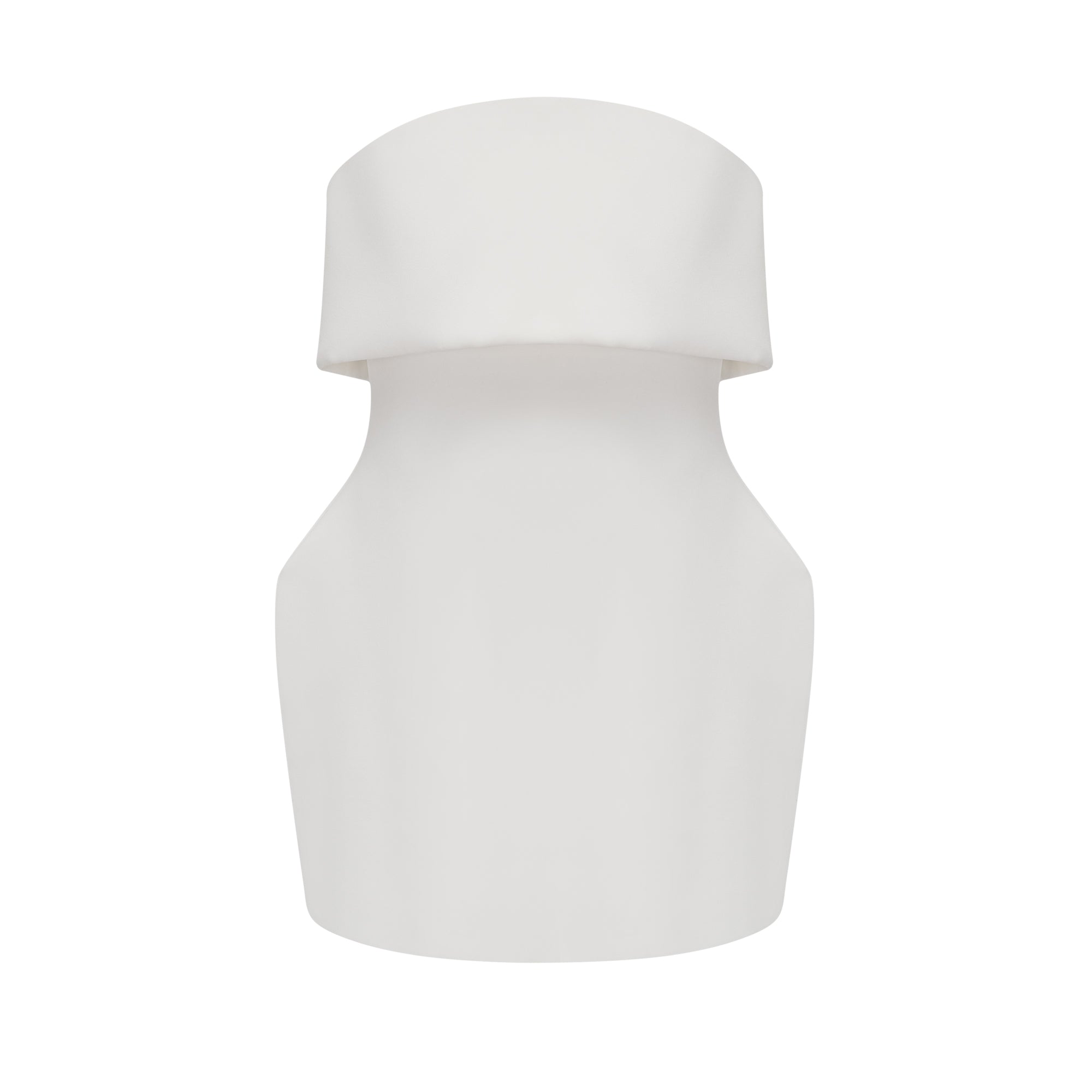 Énora white off-shoulder puff mini dress