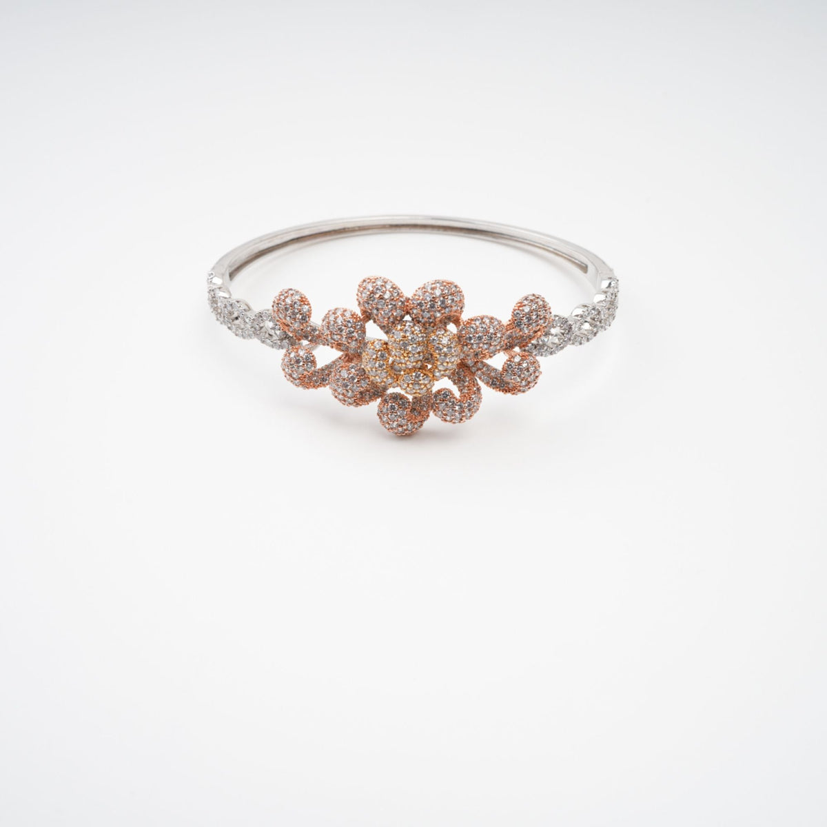 Anthemon Gold Tone Crystal Embellished Bracelet