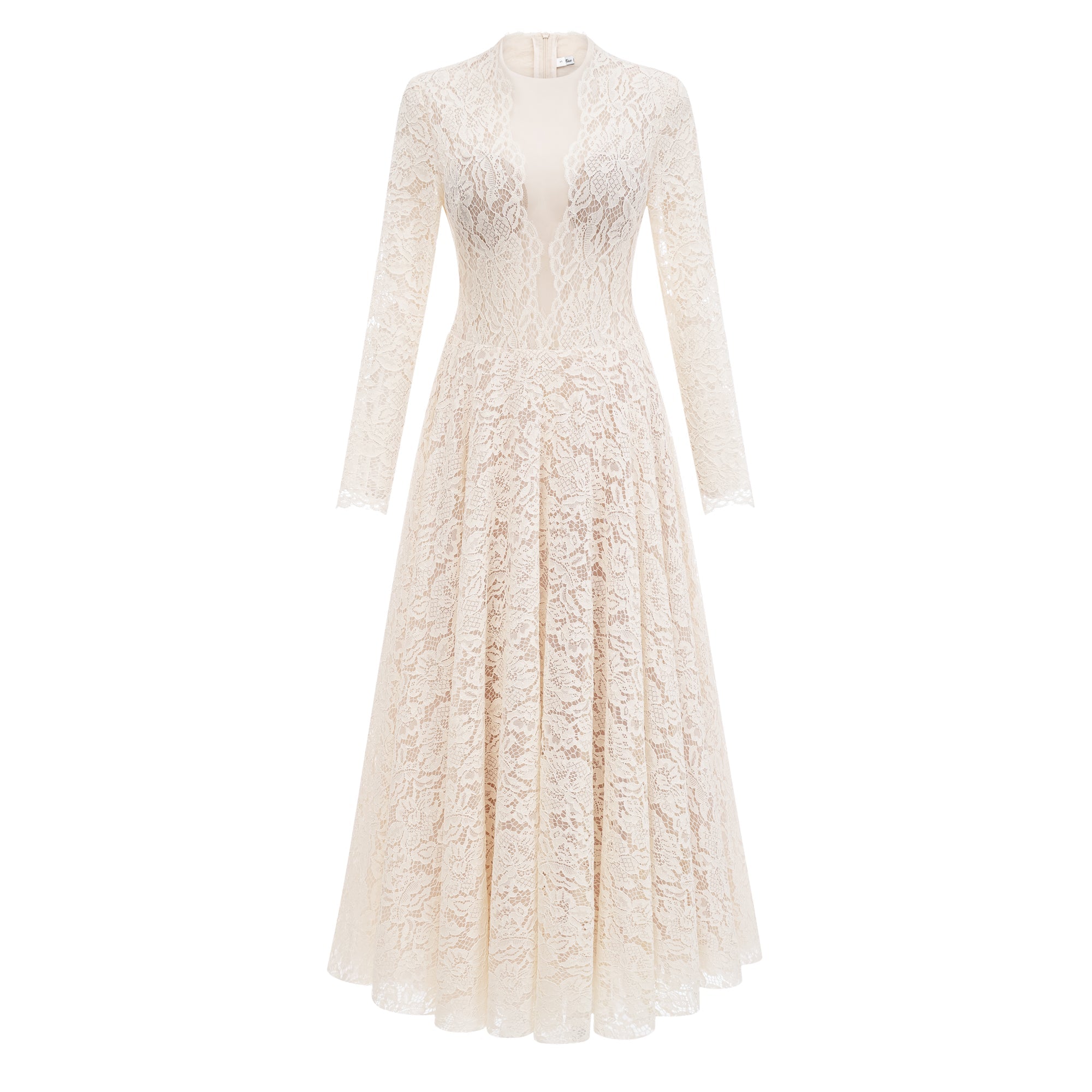 Oliana Ivory Lace Maxi Gown (Final Sale-US Only)