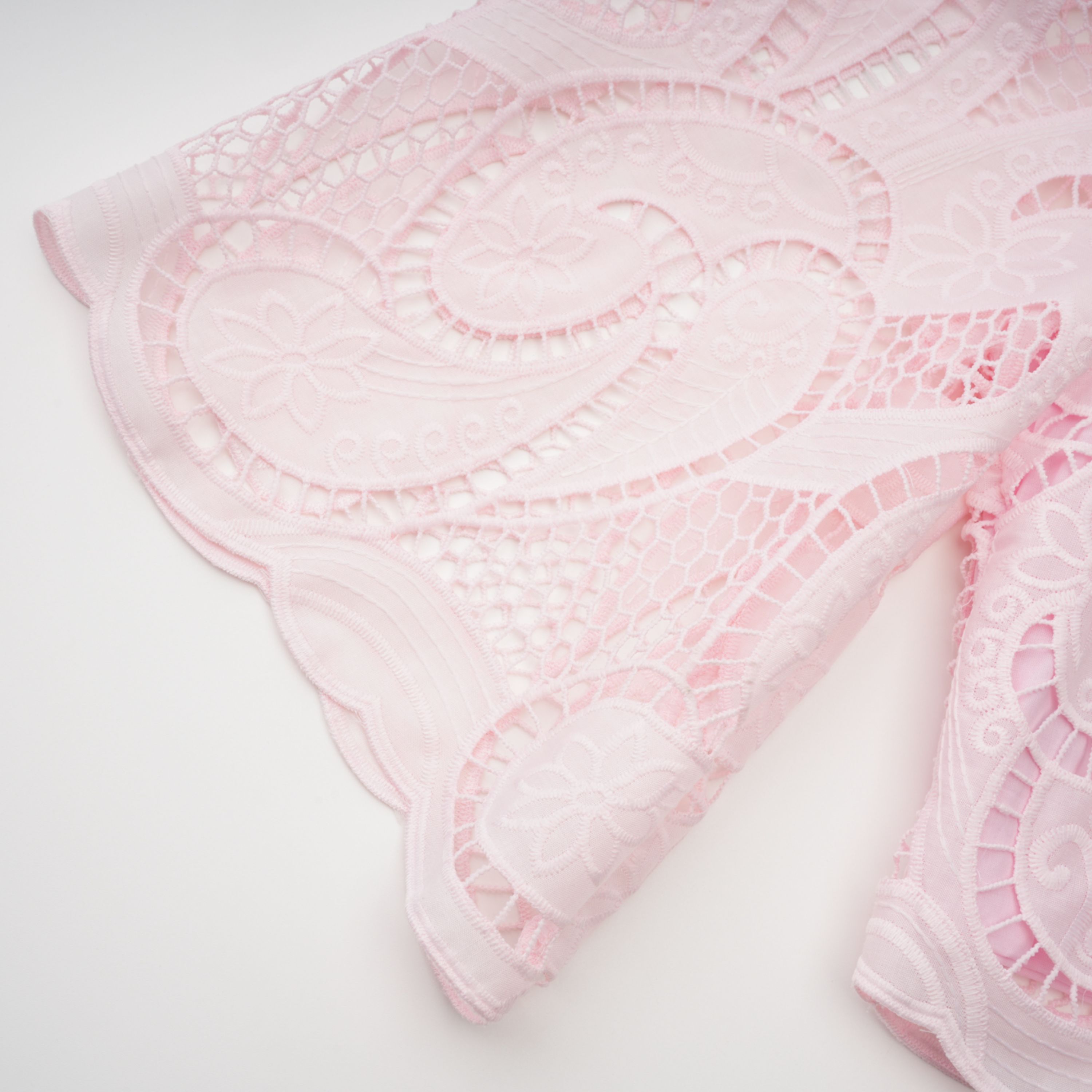 Joséphine Pink Embroidered Blouse & Skirt Set