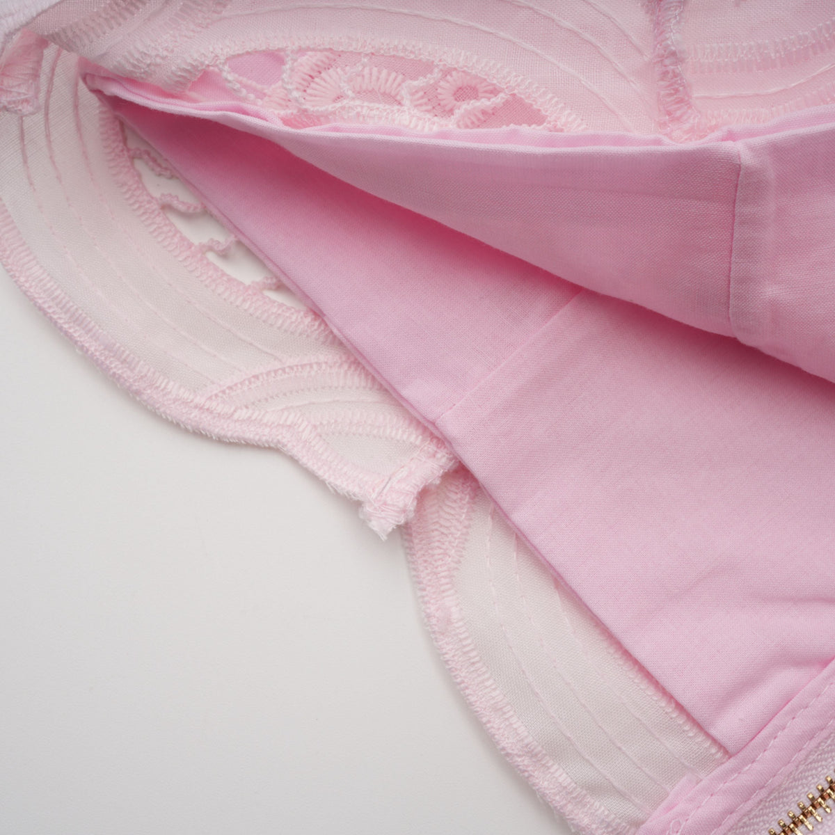 Joséphine Pink Embroidered Blouse & Skirt Set