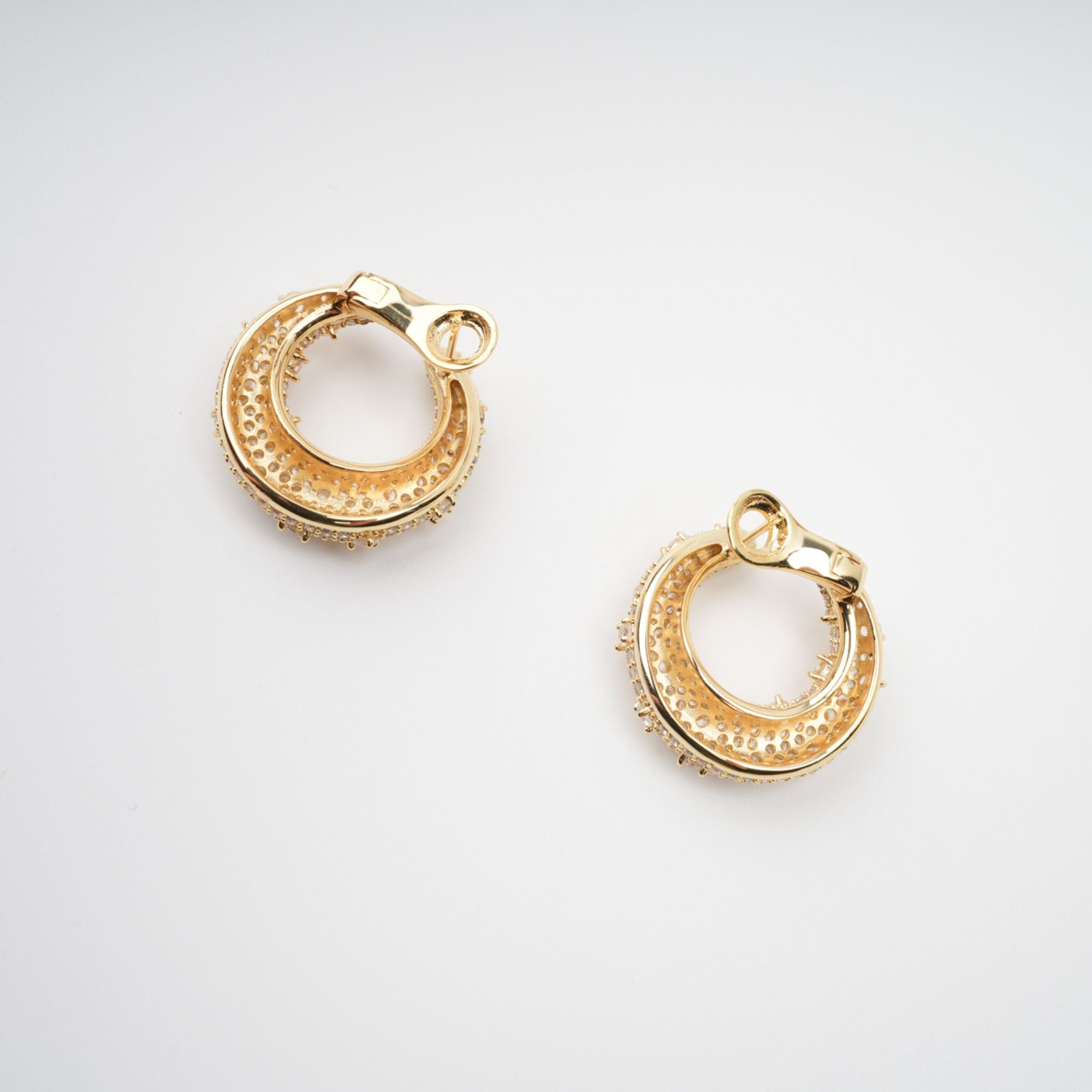 Colette Gold Crystal Embellished Earrings