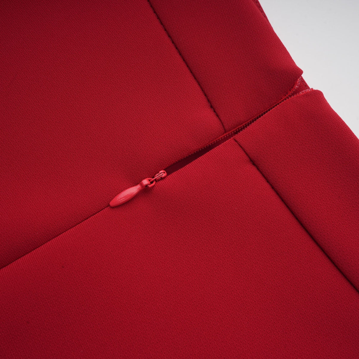 Colette red pleated blouse & skirt matching set