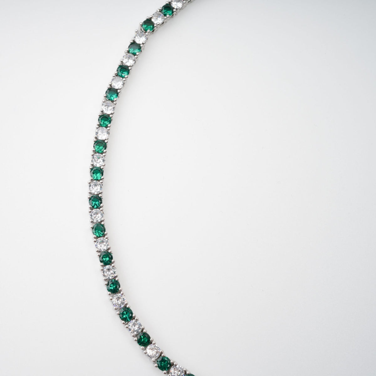 Héloïse Green Crystal Embellished Necklace