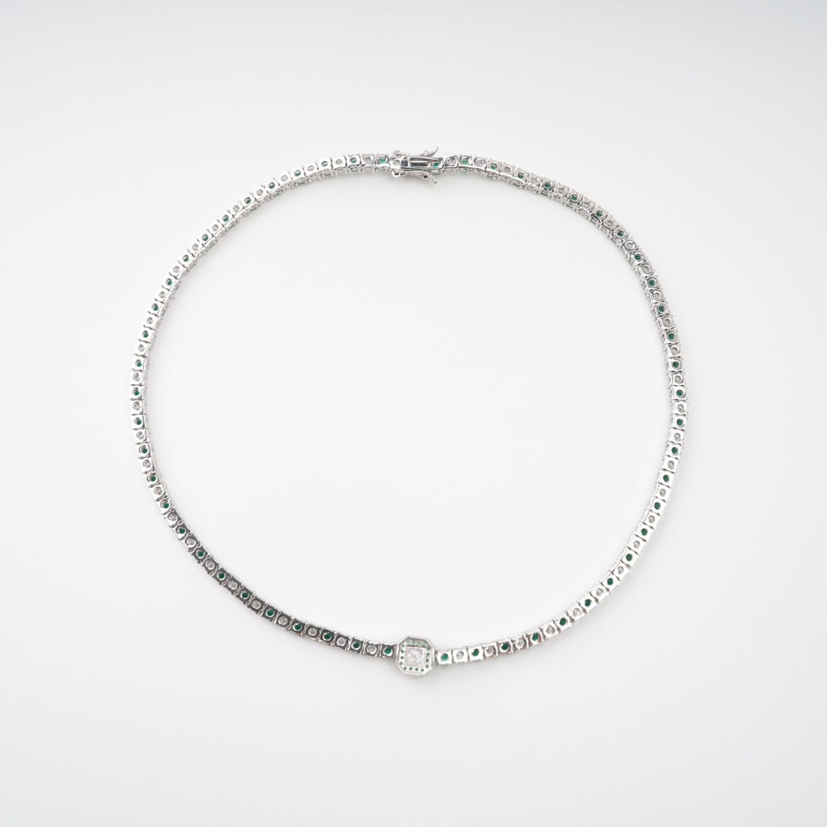 Héloïse Green Crystal Embellished Necklace