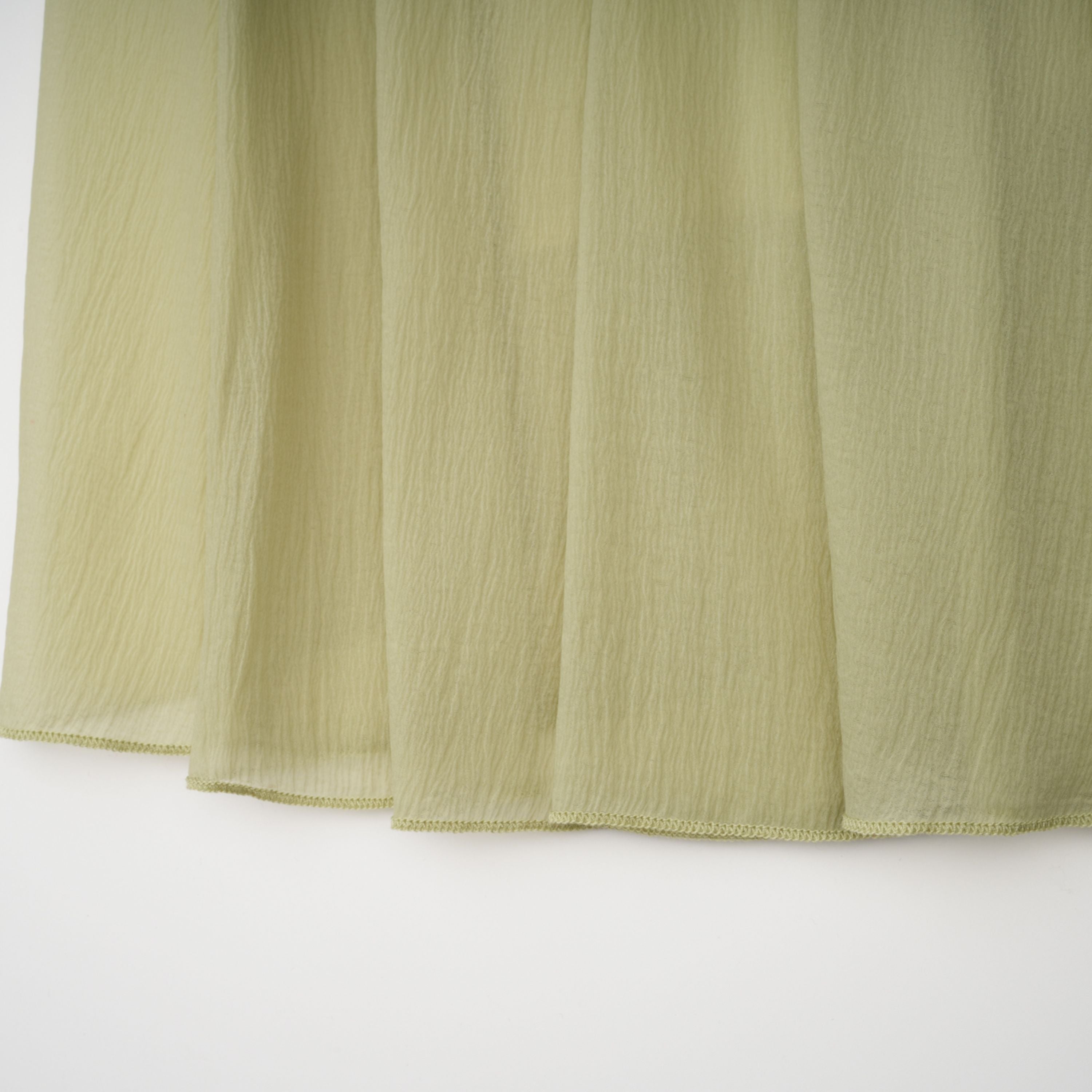 Matcha Ruffled Shirred Tulle Maxi Dress