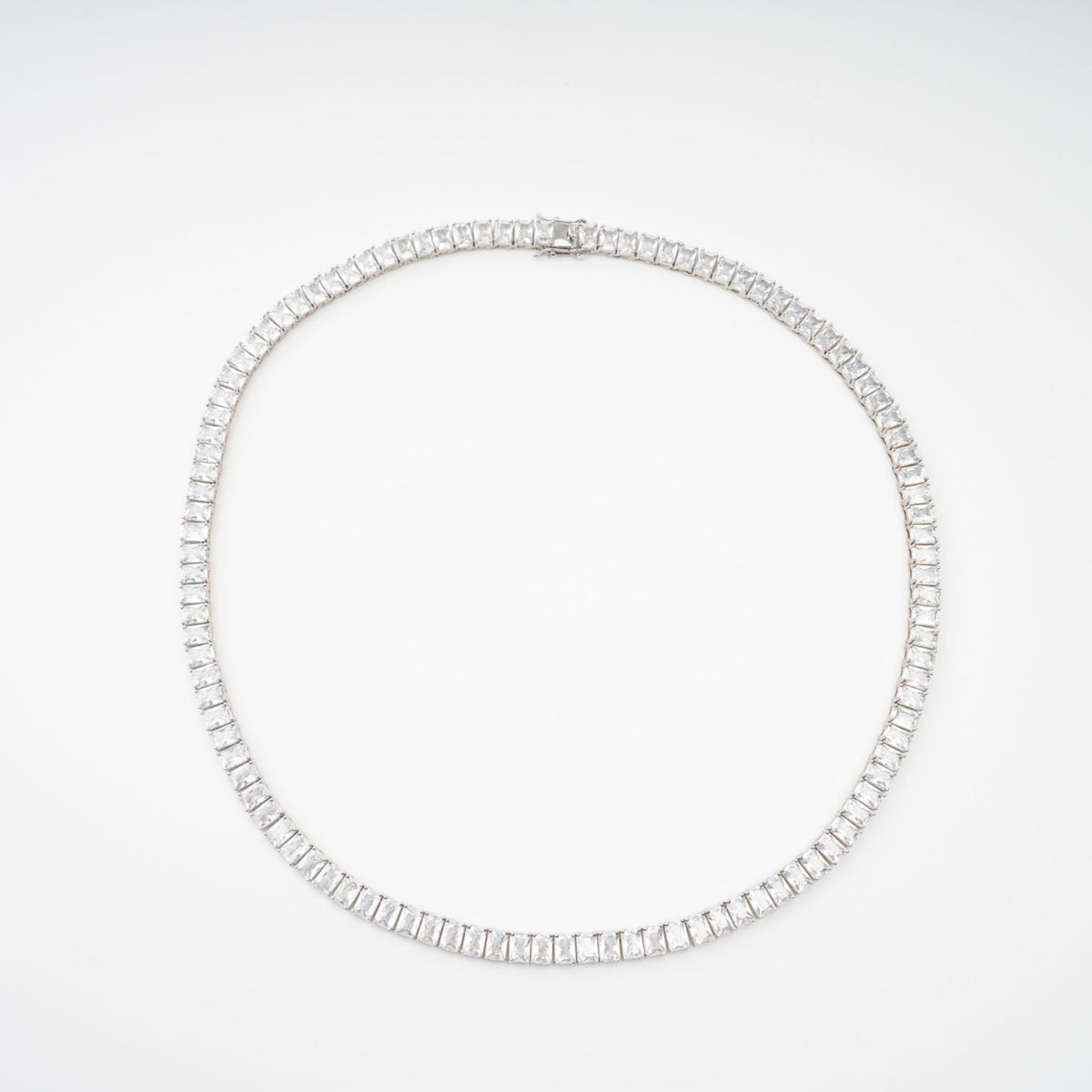 Florence Silver Tone Crystal Embellished Necklace