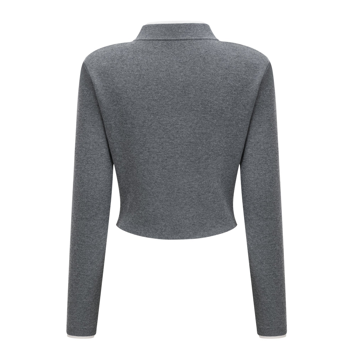 Lisette Grey 3D Petal Knit Cardigan (Final Sale-US Only)