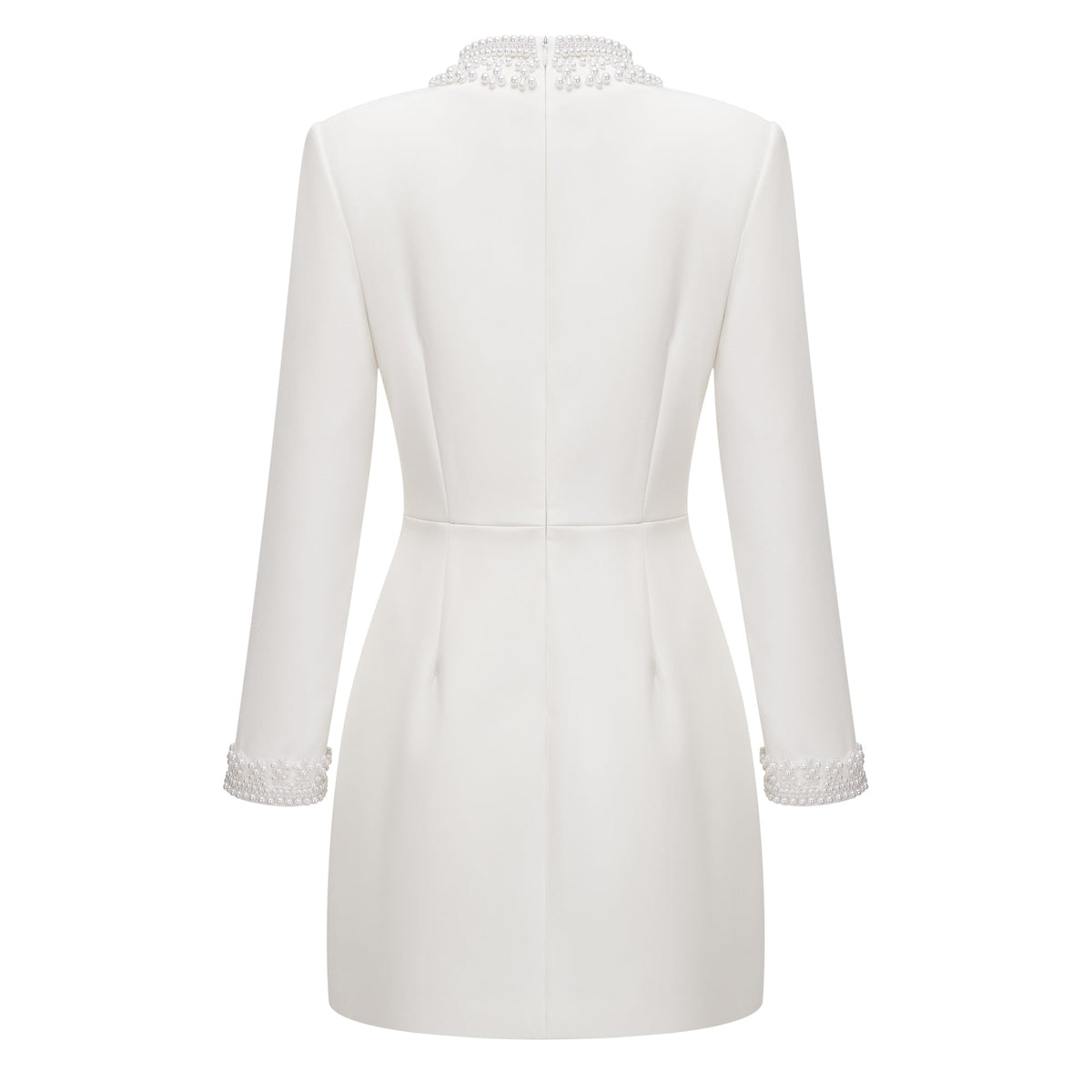 Bernadette White Faux Pearl Mini Dress