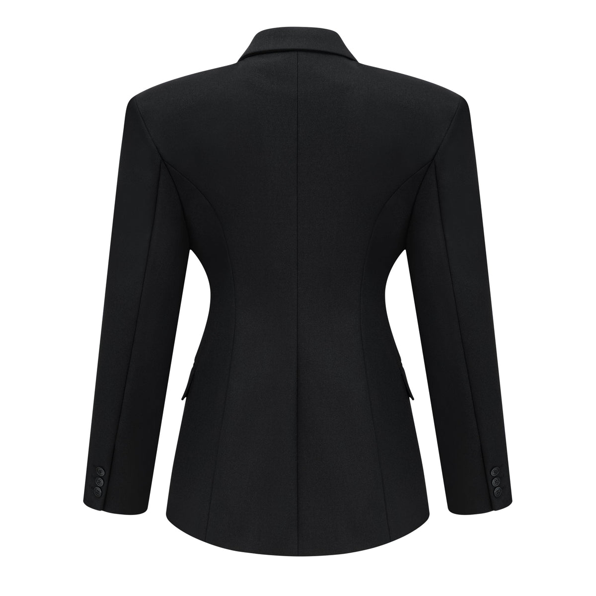 Dianthe Black Double-Breasted Oversize Blazer (Final Sale-US Only)