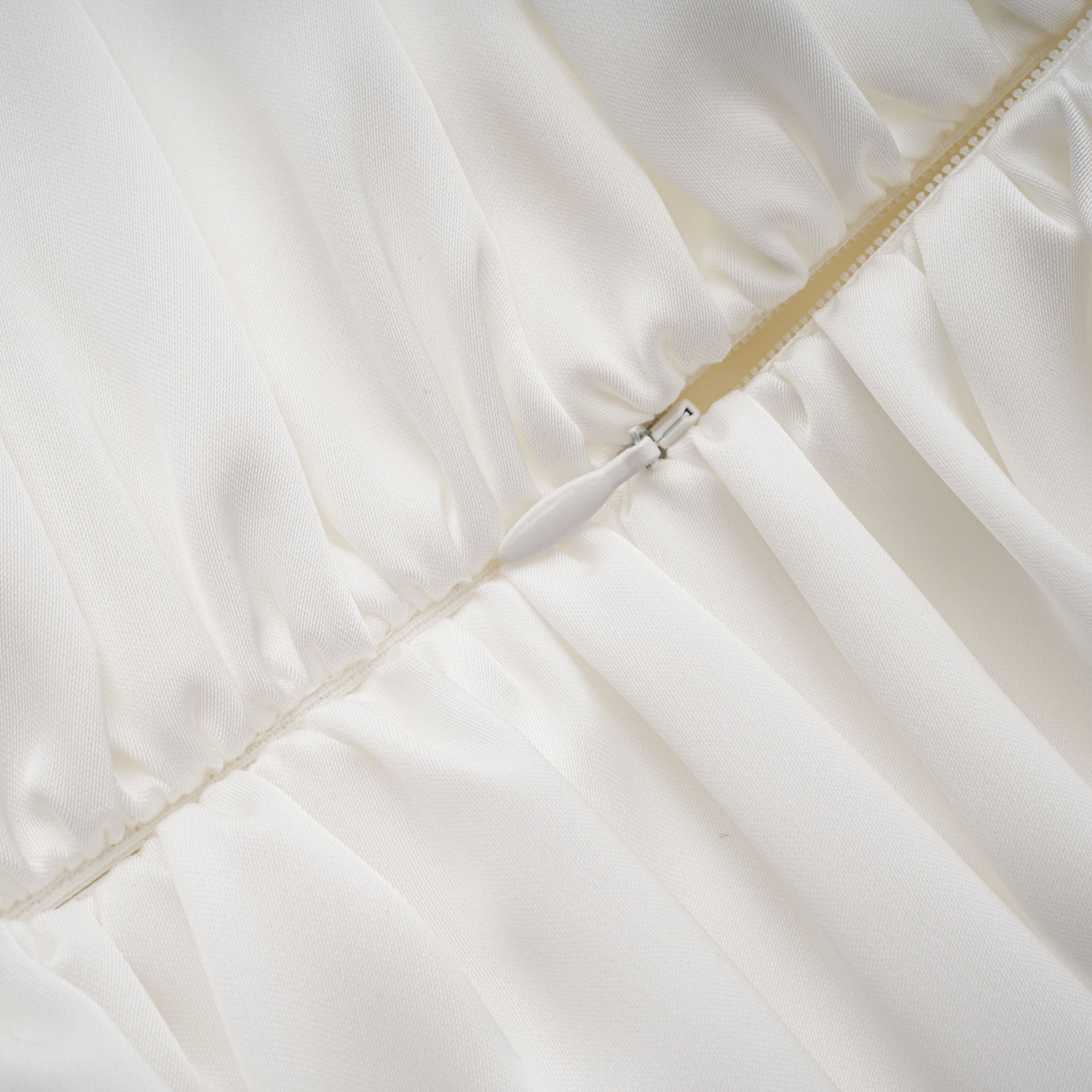 Palesa White Pleated Glossy Maxi Dress & Cape Set (Final Sale-US Only)