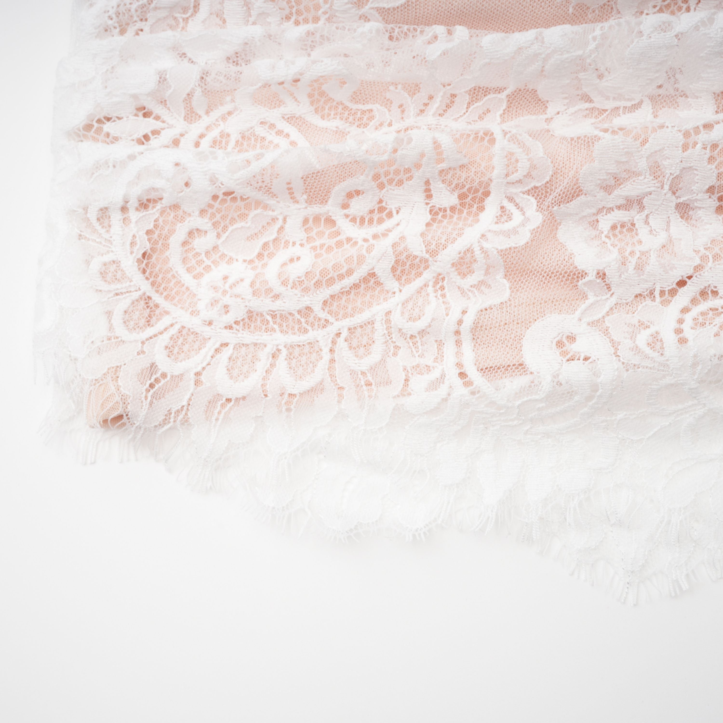 Margherita White Floral Lace Dress & Skirt Set (Final Sale-US Only)