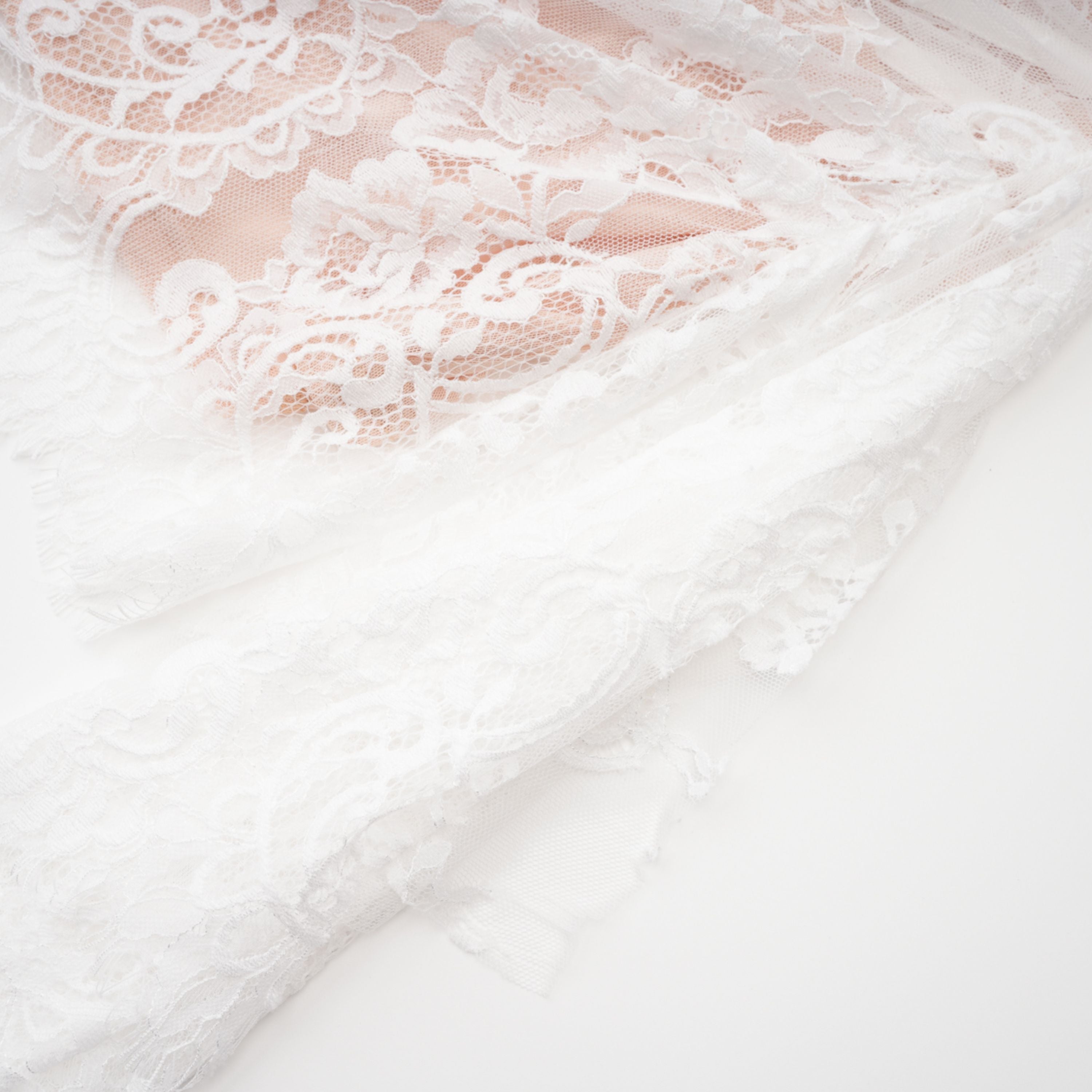 Margherita White Floral Lace Dress & Skirt Set (Final Sale-US Only)