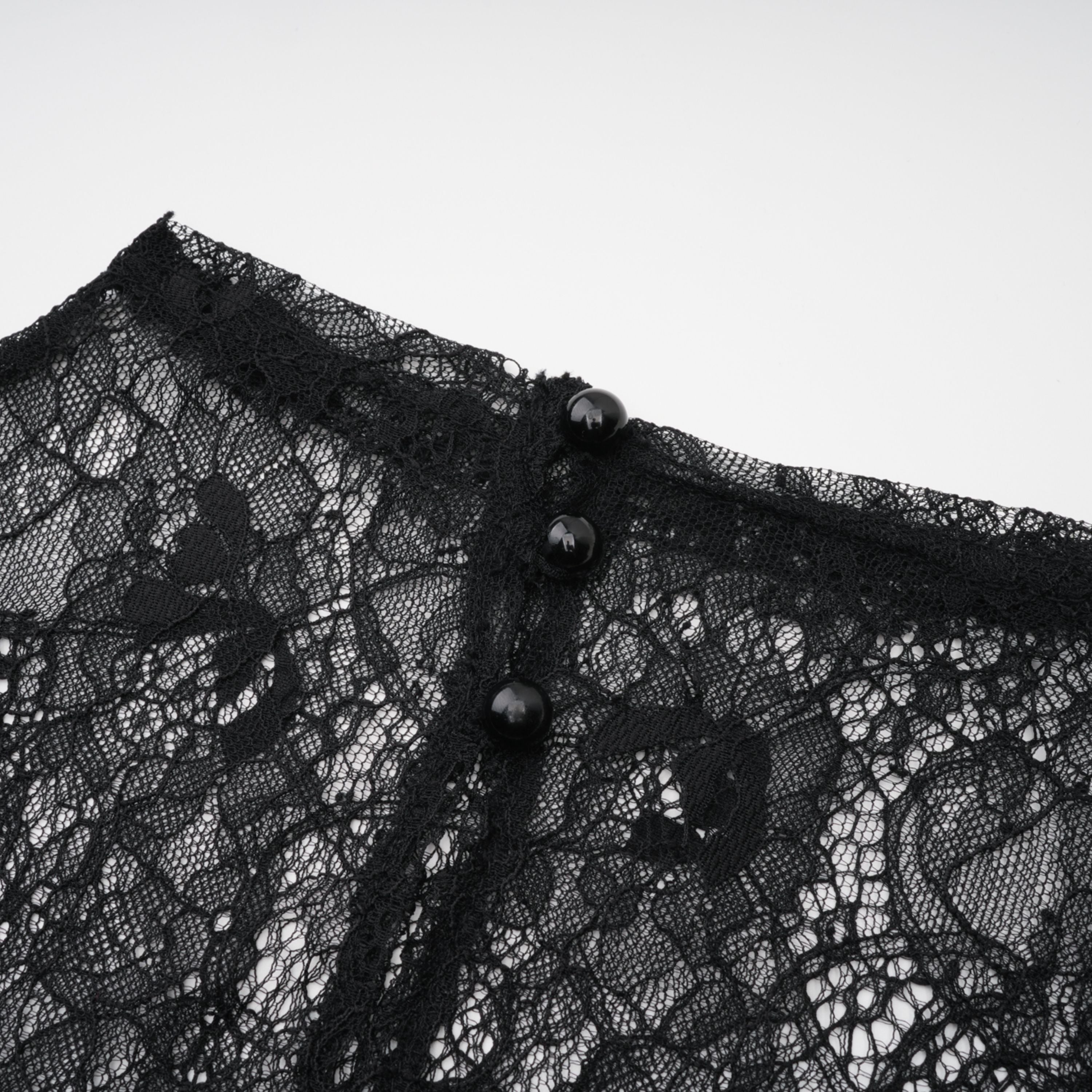 Alvaro Black Lace Shawl & Dress Set