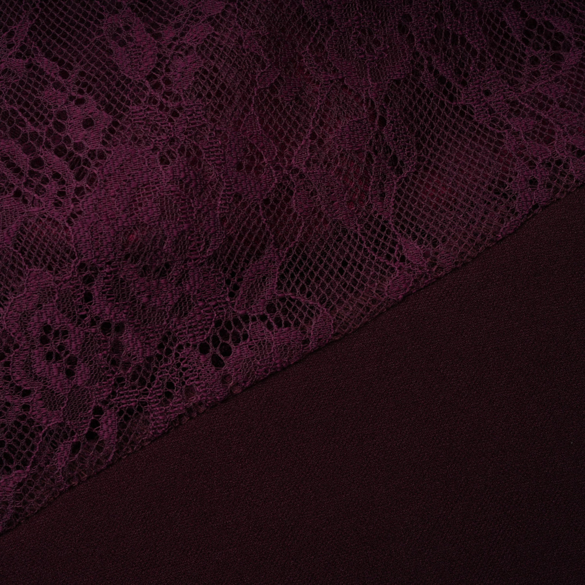 Gioconda Burgundy Halterneck Lace Panel Maxi Dress (Final Sale-US Only)