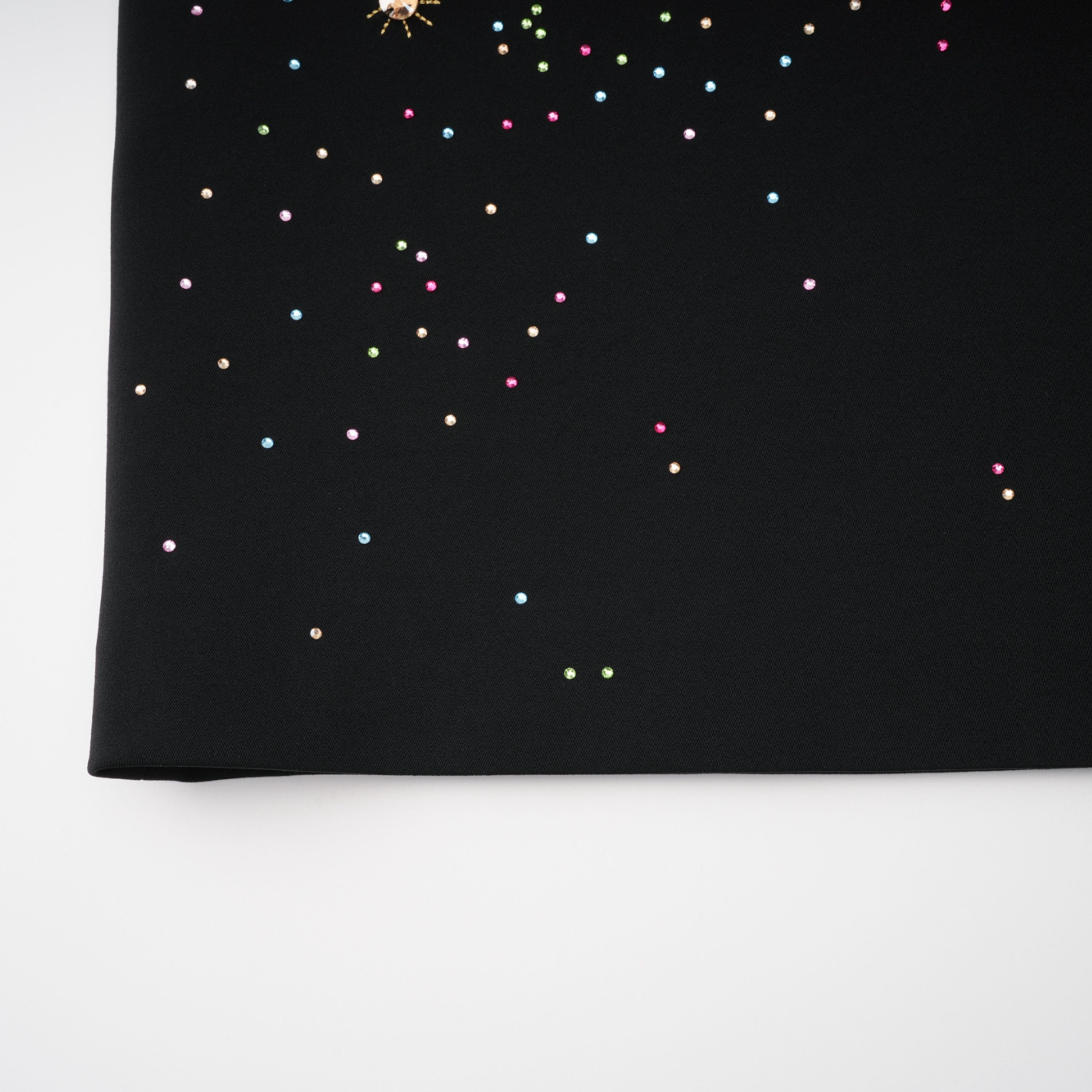 Rosaria Black Embellished Constellation Mini Dress